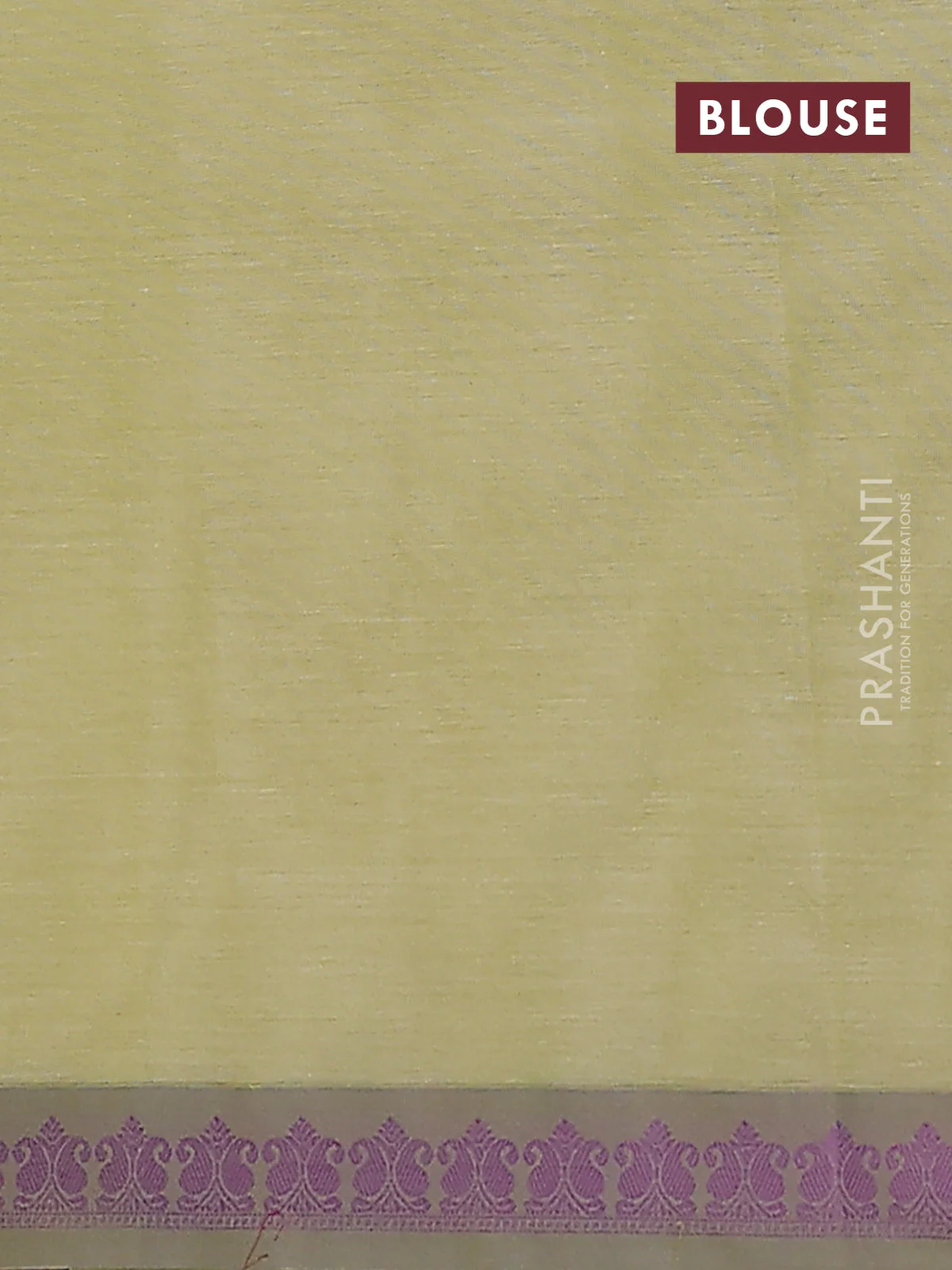 Nithyam cotton saree pista green and grey with allover thread woven buttas and paisley thread woven border - Image 4