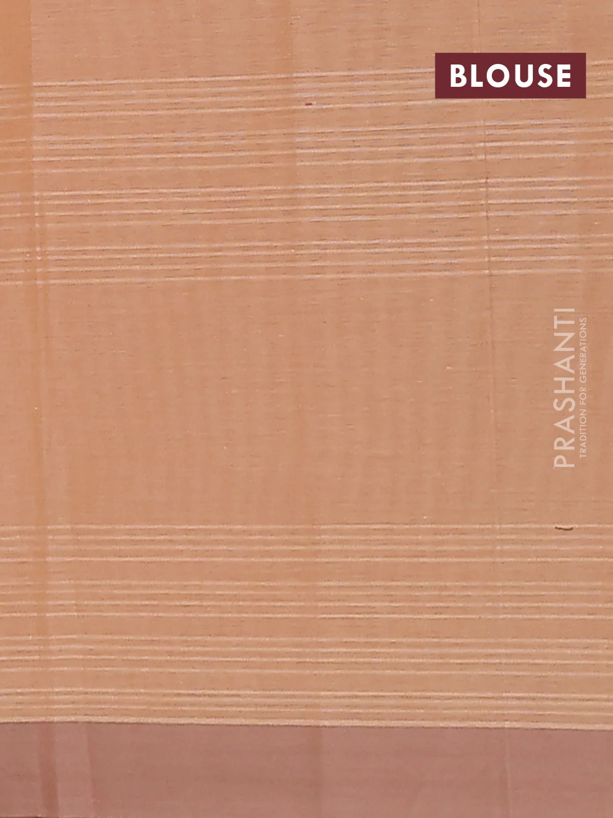 Nithyam cotton saree sandal and pastel brown with allover thread weaves & buttas and simple border - Image 4