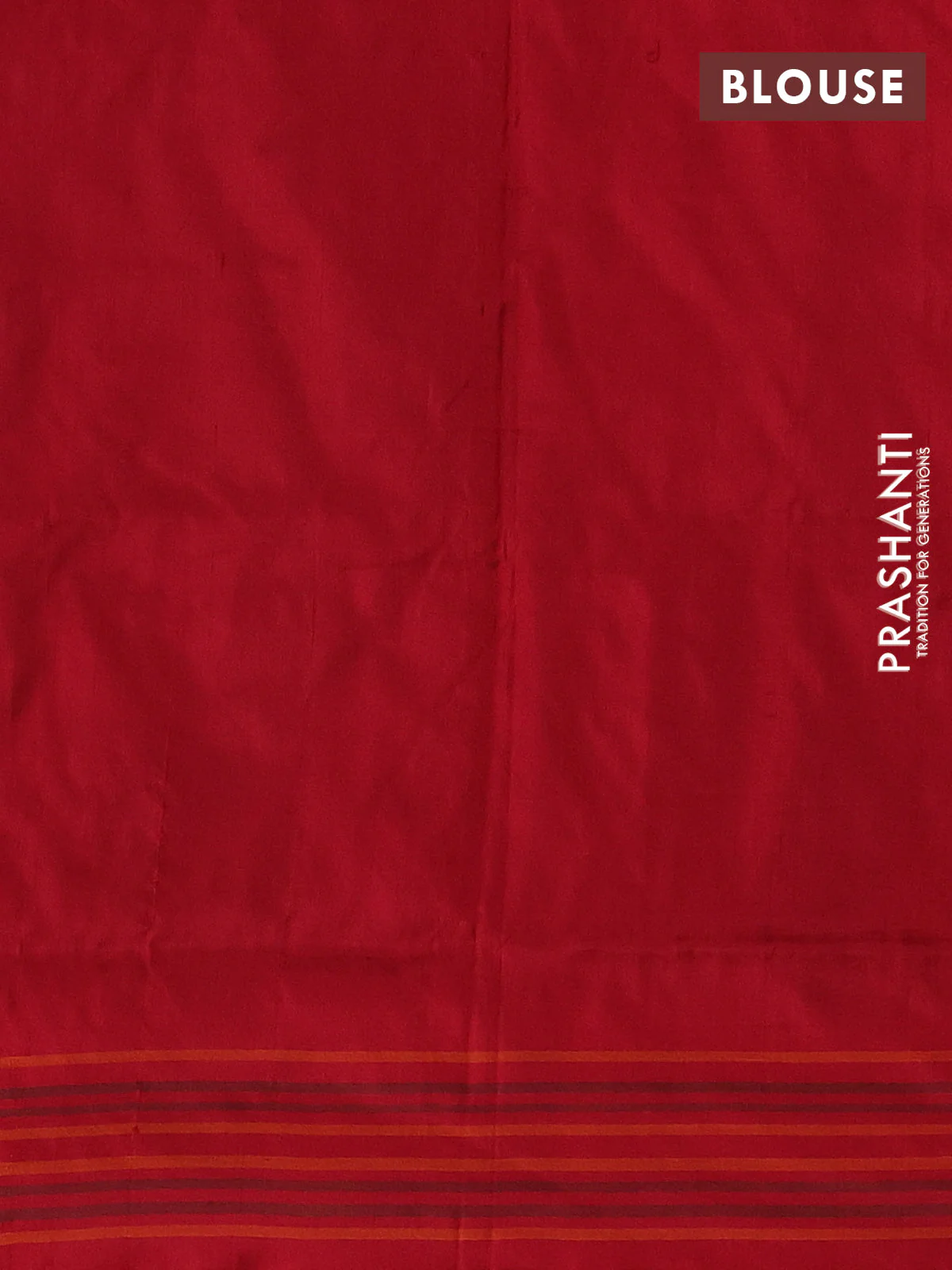 Pochampally silk saree blue and red with allover ikat weaves and simple border - Image 4
