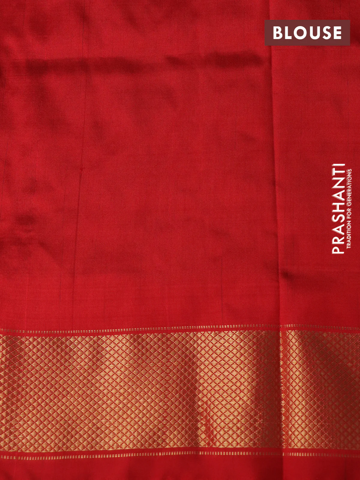 Pochampally silk saree dark blue and red with allover ikat weaves and zari woven border - Image 4