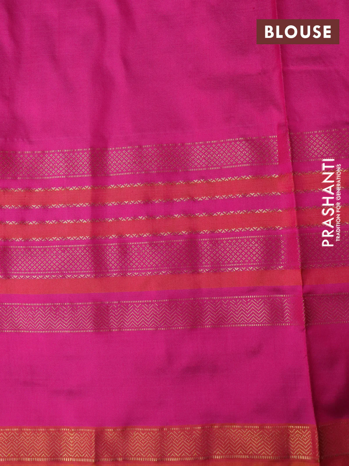 Pochampally silk saree deep purple and pink with allover ikat weaves and long rettapet zari woven border - Image 4