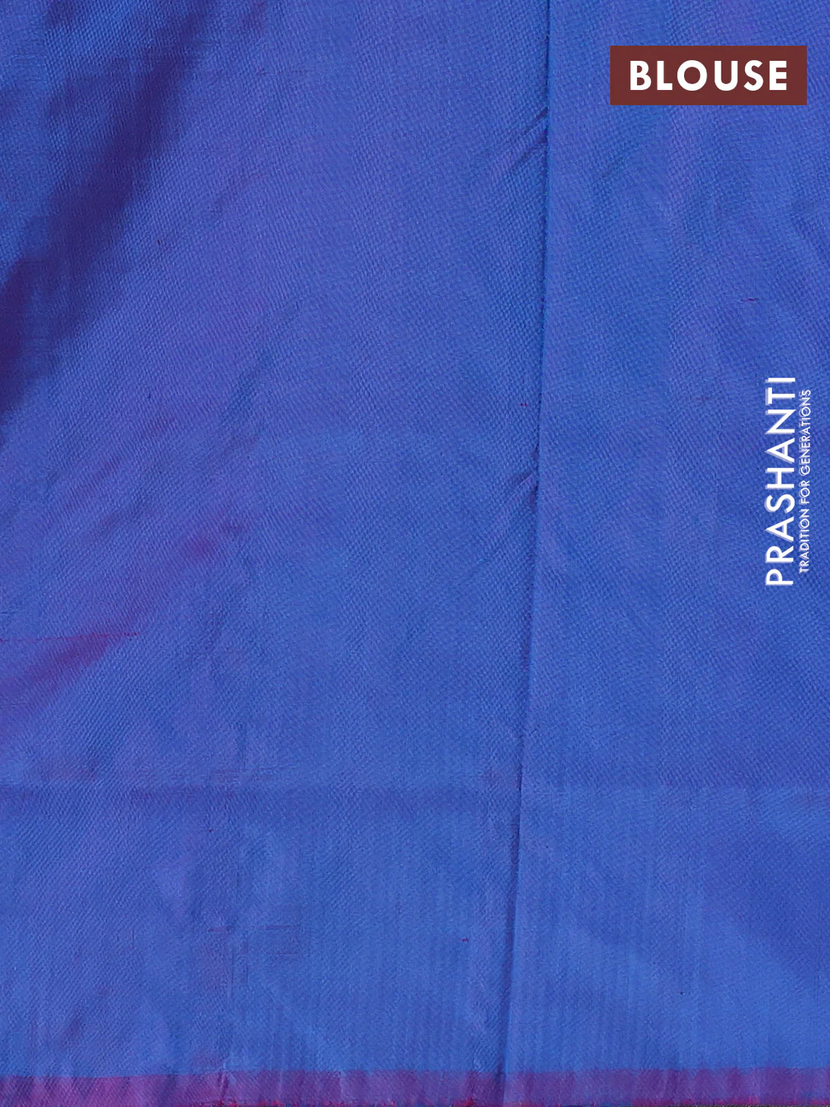 Pochampally silk saree dual shade of bluish pink with allover ikat butta weaves and long ikat woven simple border - Image 4