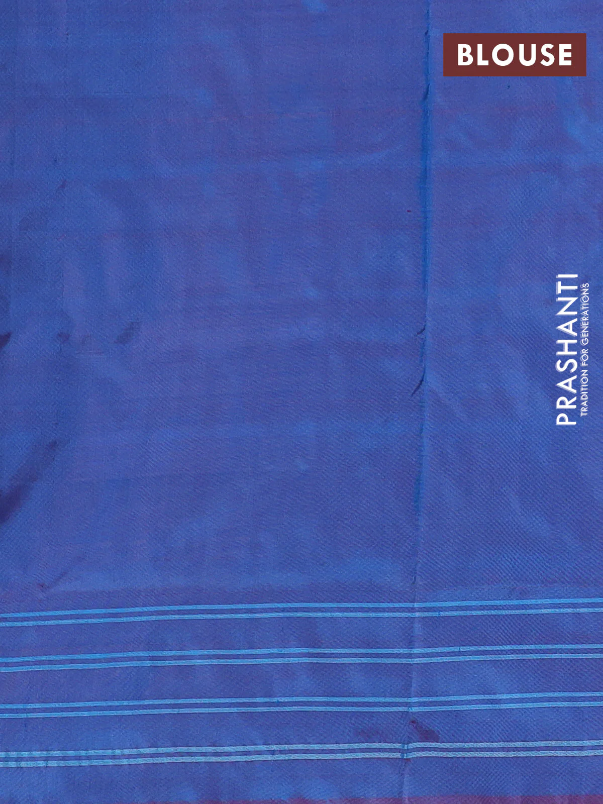 Pochampally silk saree dual shade of cs blue with allover ikat butta weaves and ikat woven border - Image 4