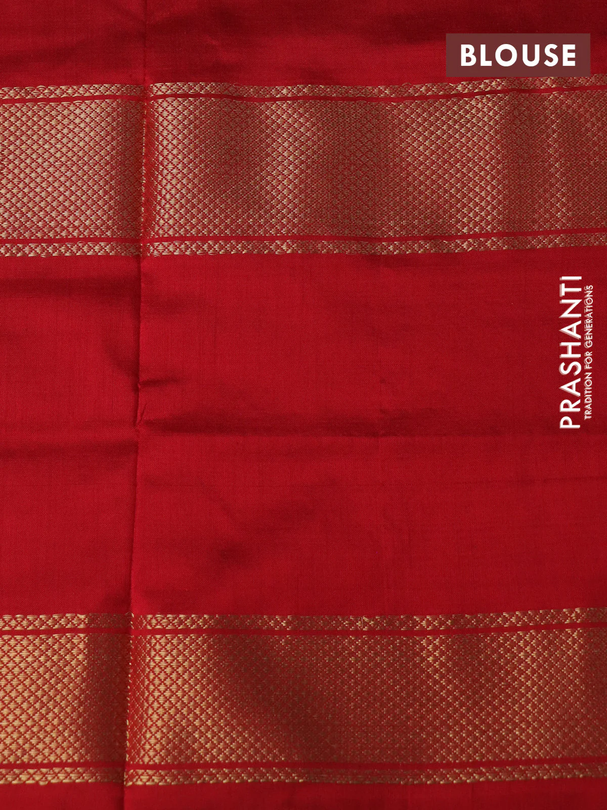 Pochampally silk saree green and red with allover ikat weaves and long zari woven ikat border - Image 4