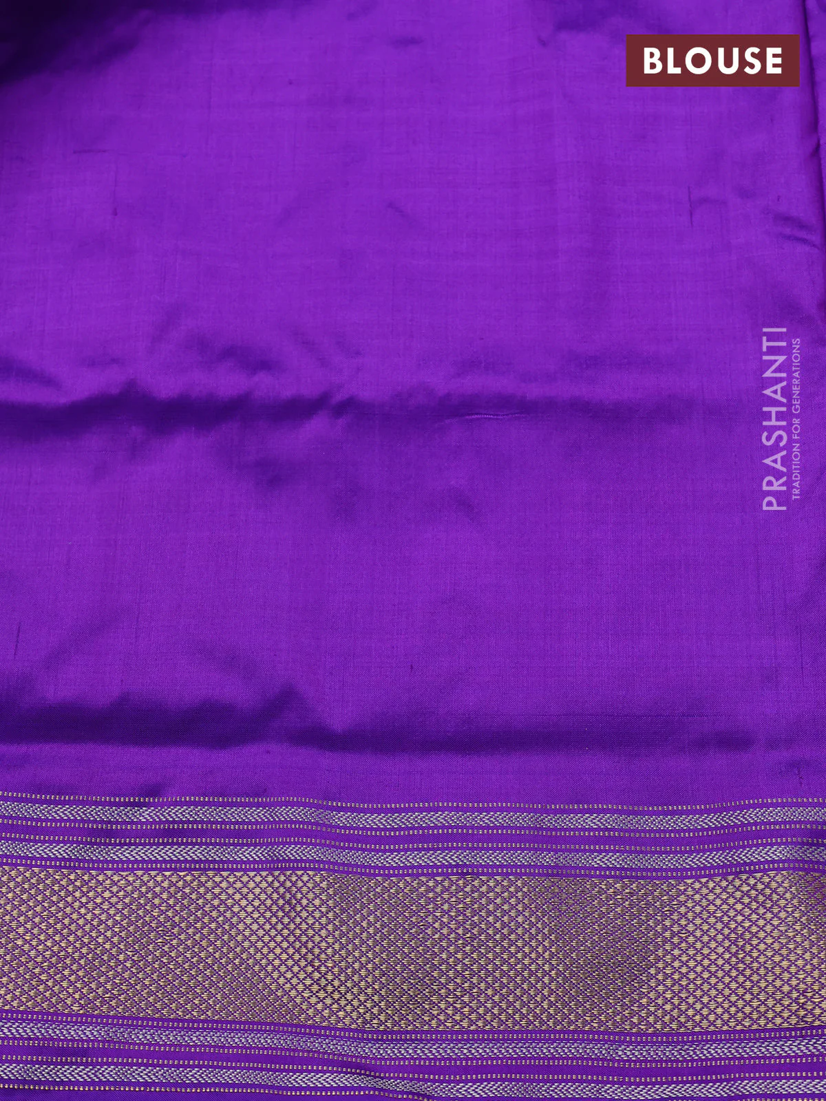 Pochampally silk saree lavender and purple with allover ikat weaves and zari woven border - Image 4