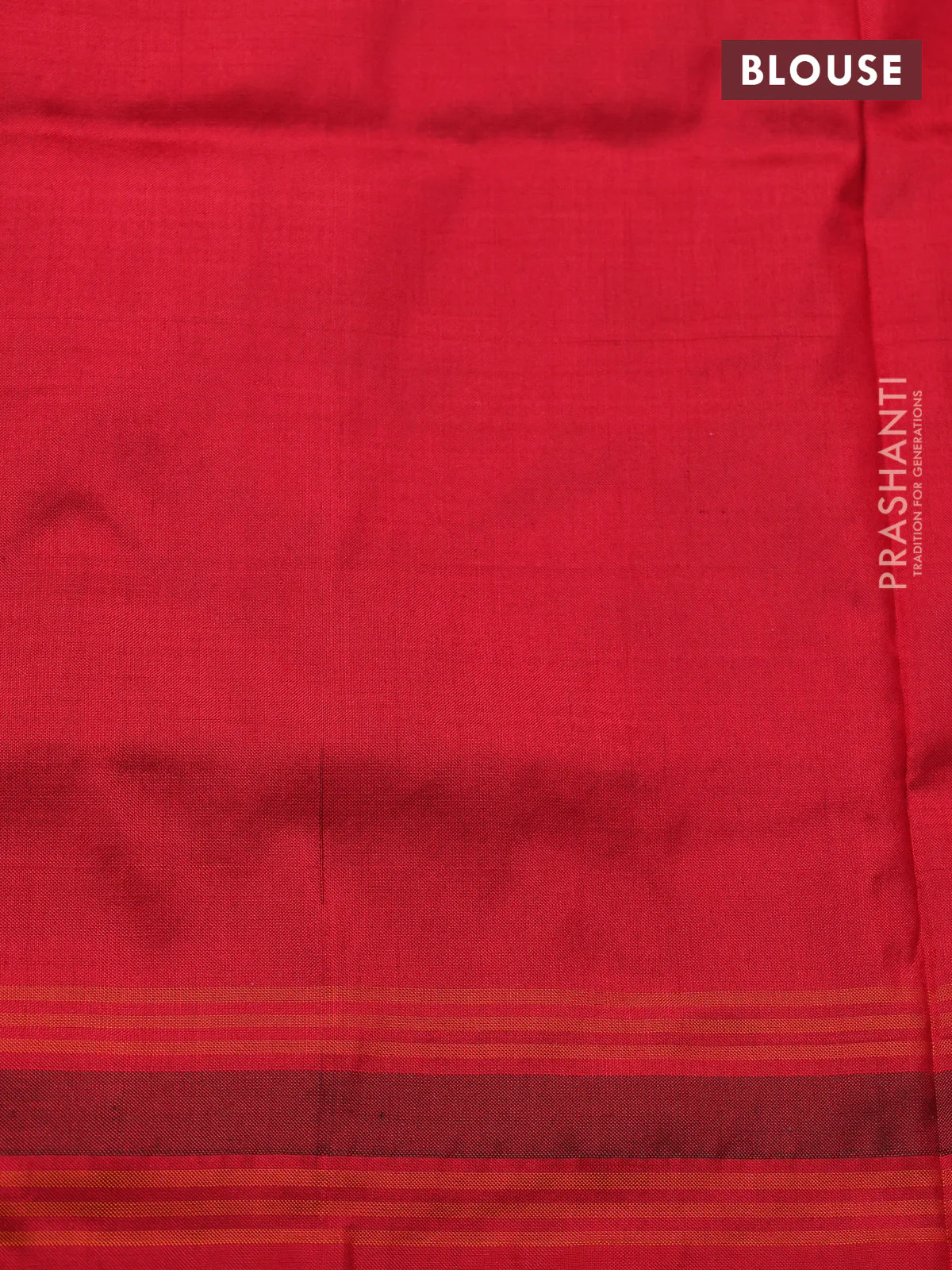 Pochampally silk saree peach shade and red with allover ikat weaves and rettapet border - Image 4