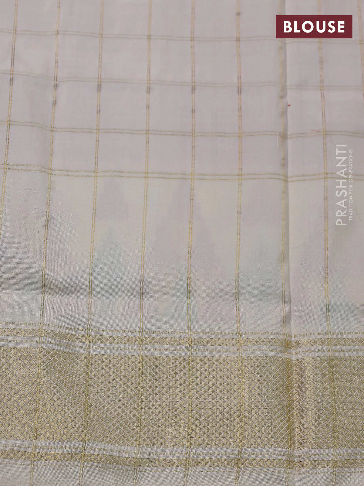 Pochampally silk saree pink and cream with allover zari checks & ikat weaves and ikat woven zari border - Image 4