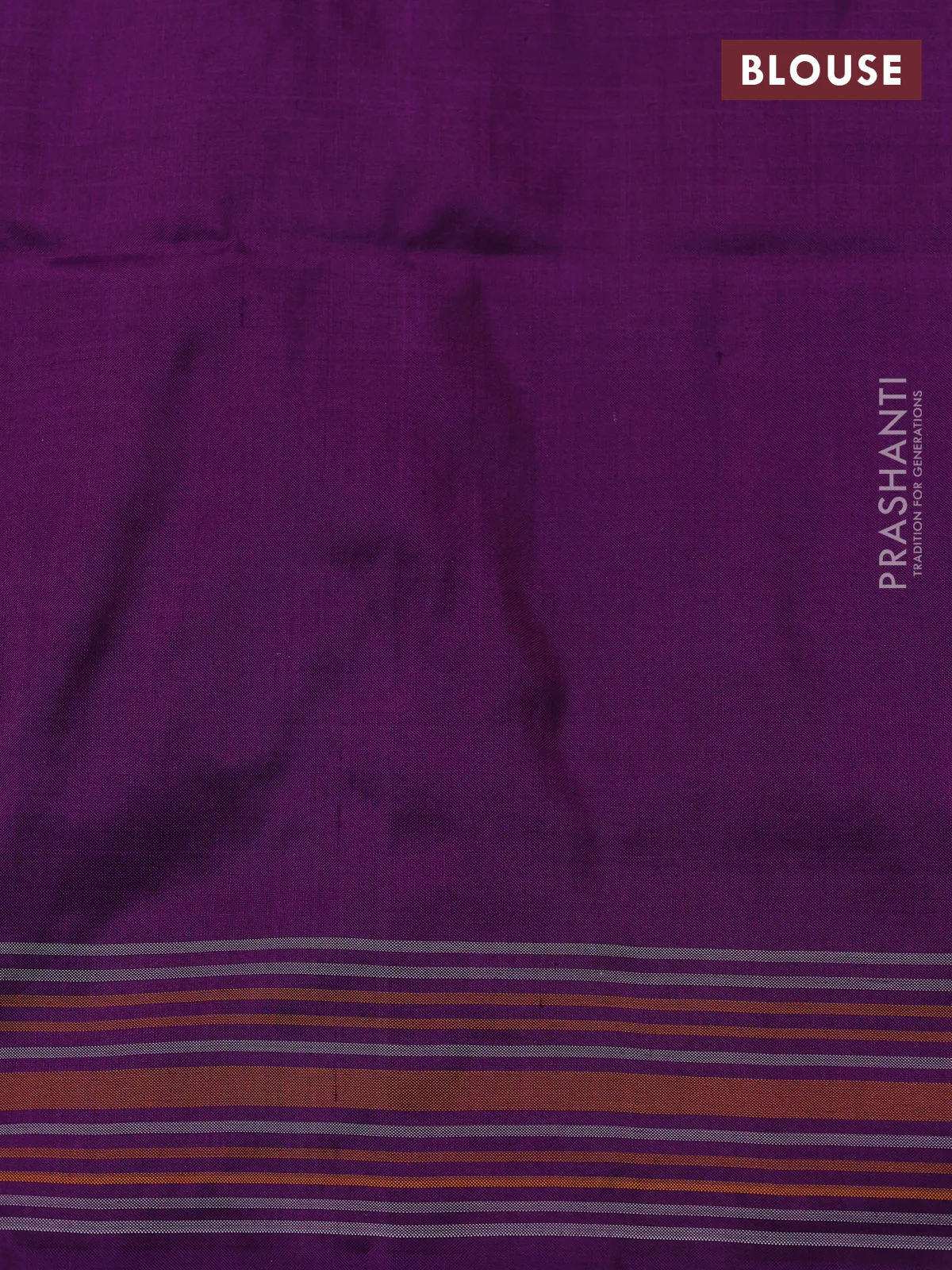 Pochampally silk saree purple with allover patola weaves and simple border - Image 4
