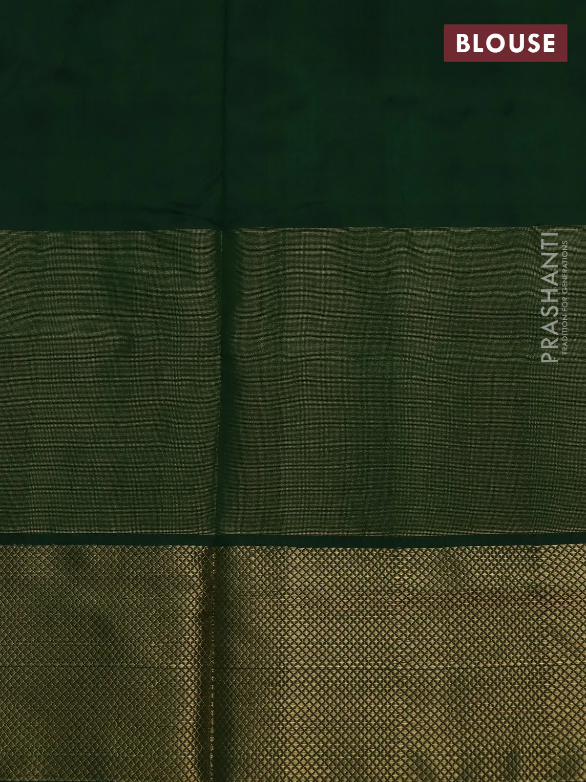Pochampally silk saree red and green with allover ikat weaves and long ikat woven zari woven border - Image 4