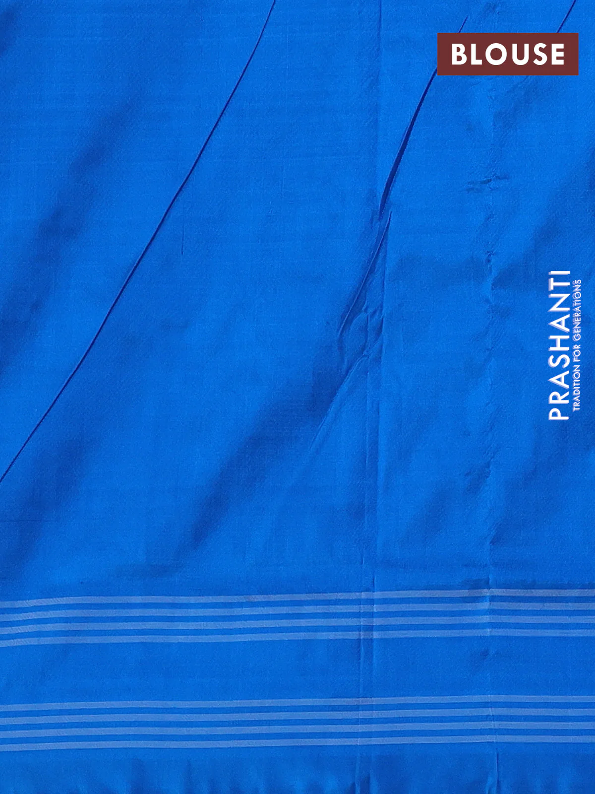 Pochampally silk saree red shade and cs blue with allover ikat butta weaves and rettapet border - Image 4