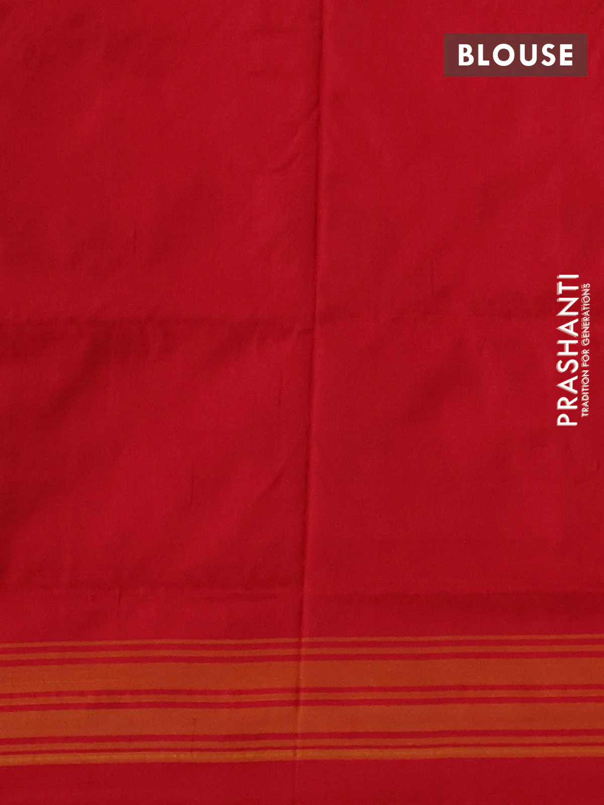 Pochampally silk saree red shade and red with allover ikat weaves and ikat woven border - Image 4