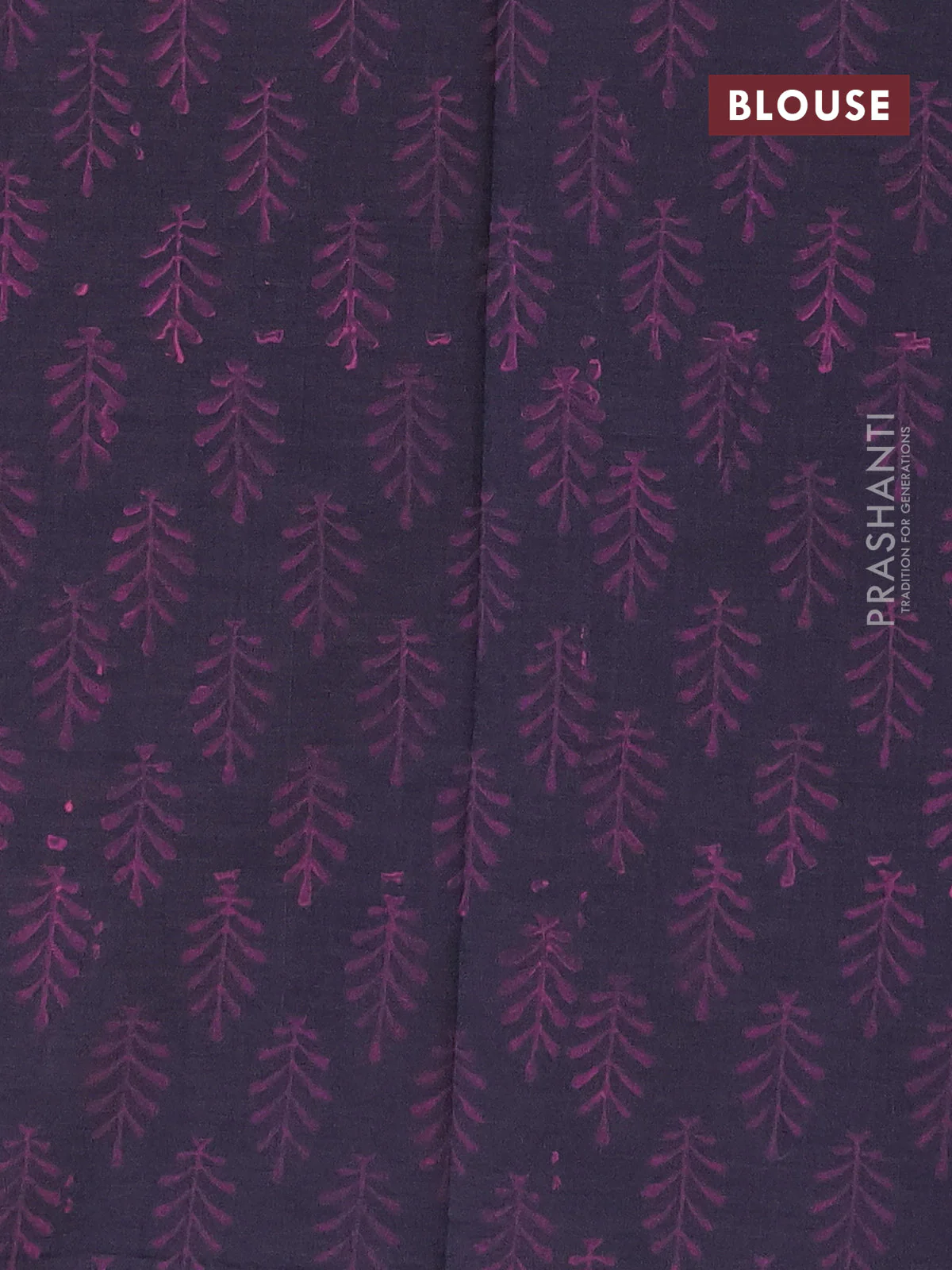 Poly cotton saree candy pink and grey with mirror & embroidery work and block printed border with separate blouse - Image 4