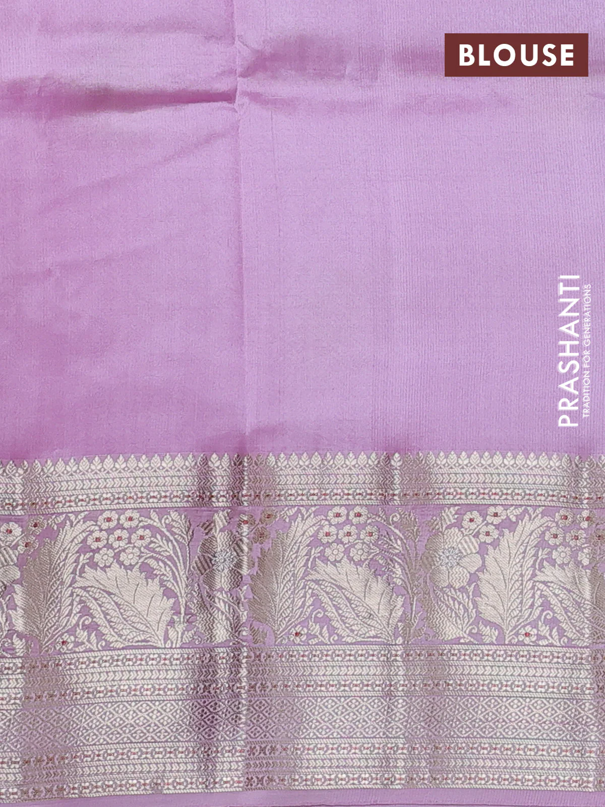 Poona silk saree lotus pink with zari woven buttas and zari woven border - Image 4