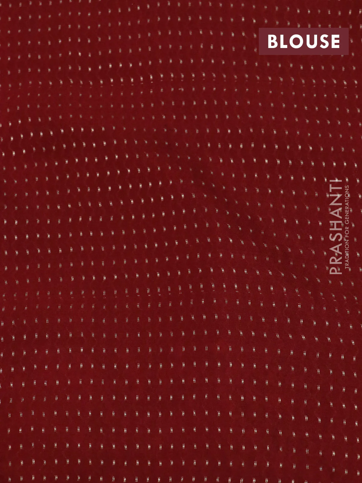 Pure crepe saree maroon shade with allover zari woven butta weaves and embroidery work border - Image 4