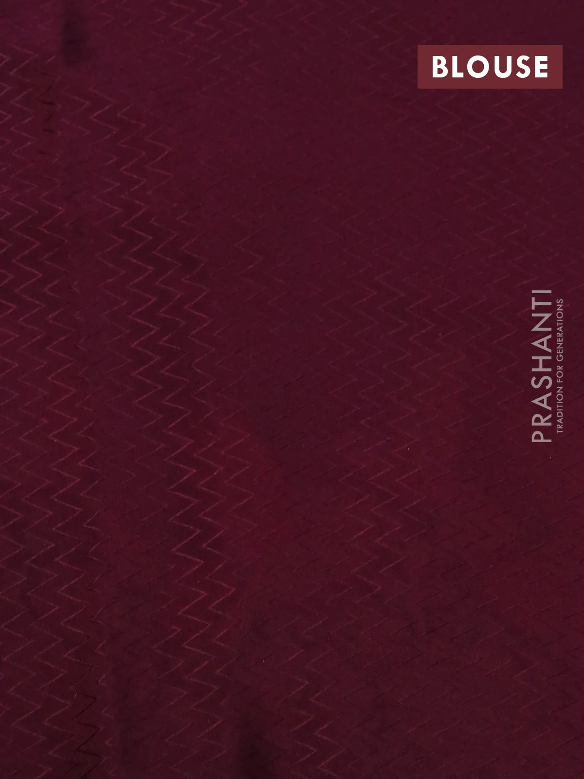 Pure crepe saree maroon with allover zari weaves & embroidery work and zari woven border - Image 4
