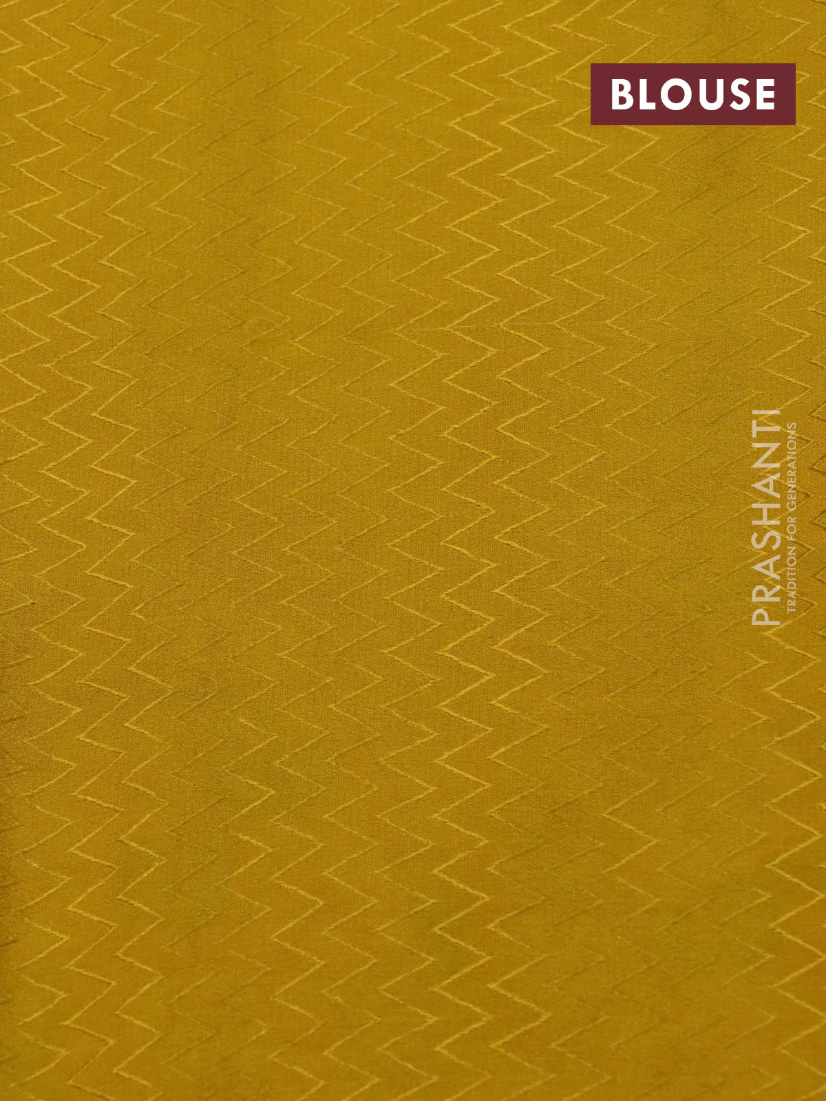 Pure crepe saree mustard yellow with allover zari weaves & embroidery work and zari woven border - Image 4