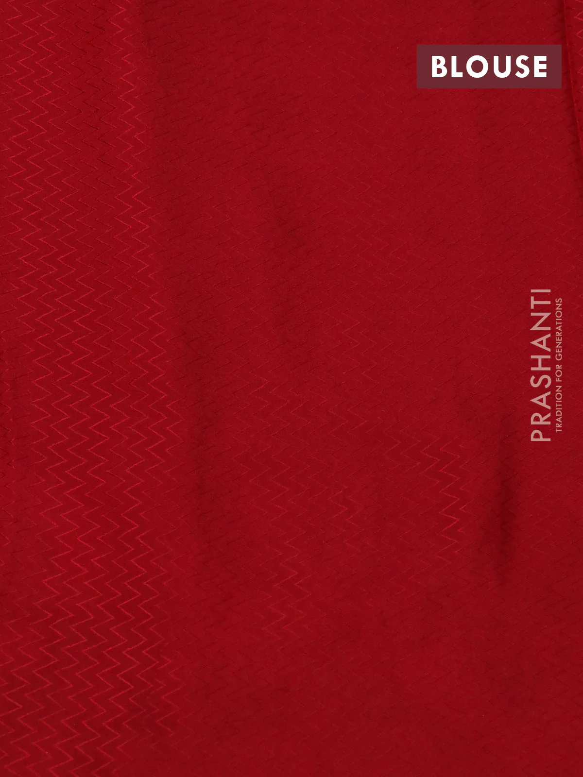 Pure crepe saree red with allover zari weaves & embroidery work and zari woven border - Image 4