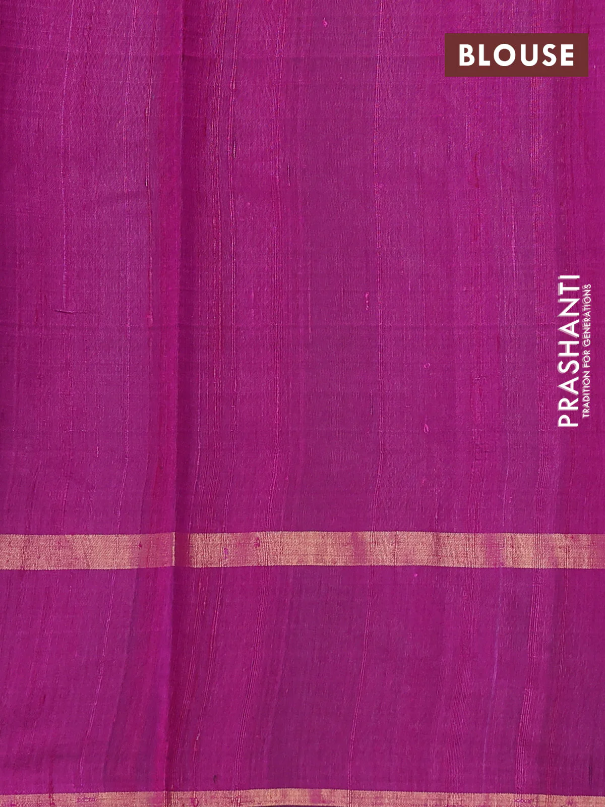 Pure dupion silk saree bottle green and magenta pink with temple zari woven buttas and thread & zari woven paisley border - Image 3