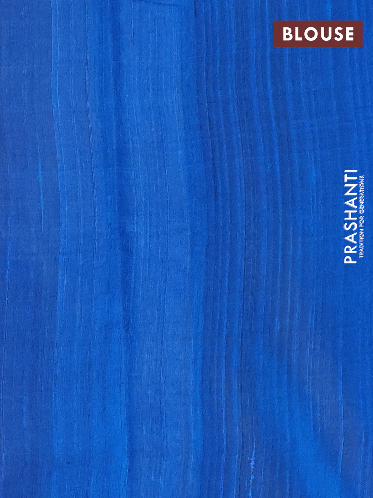 Pure dupion silk saree cs blue with zari woven muniya buttas and temple design zari woven border - Image 3