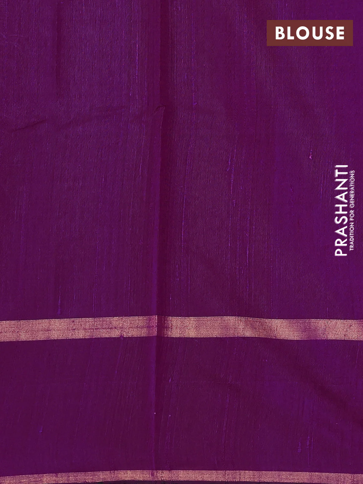 Pure dupion silk saree magenta pink with zari woven buttas and zari woven border - Image 3
