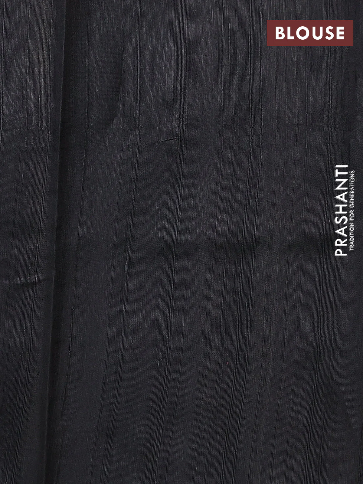 Pure dupion silk saree maroon and black with thread woven buttas and temple design thread & zari woven border - Image 3