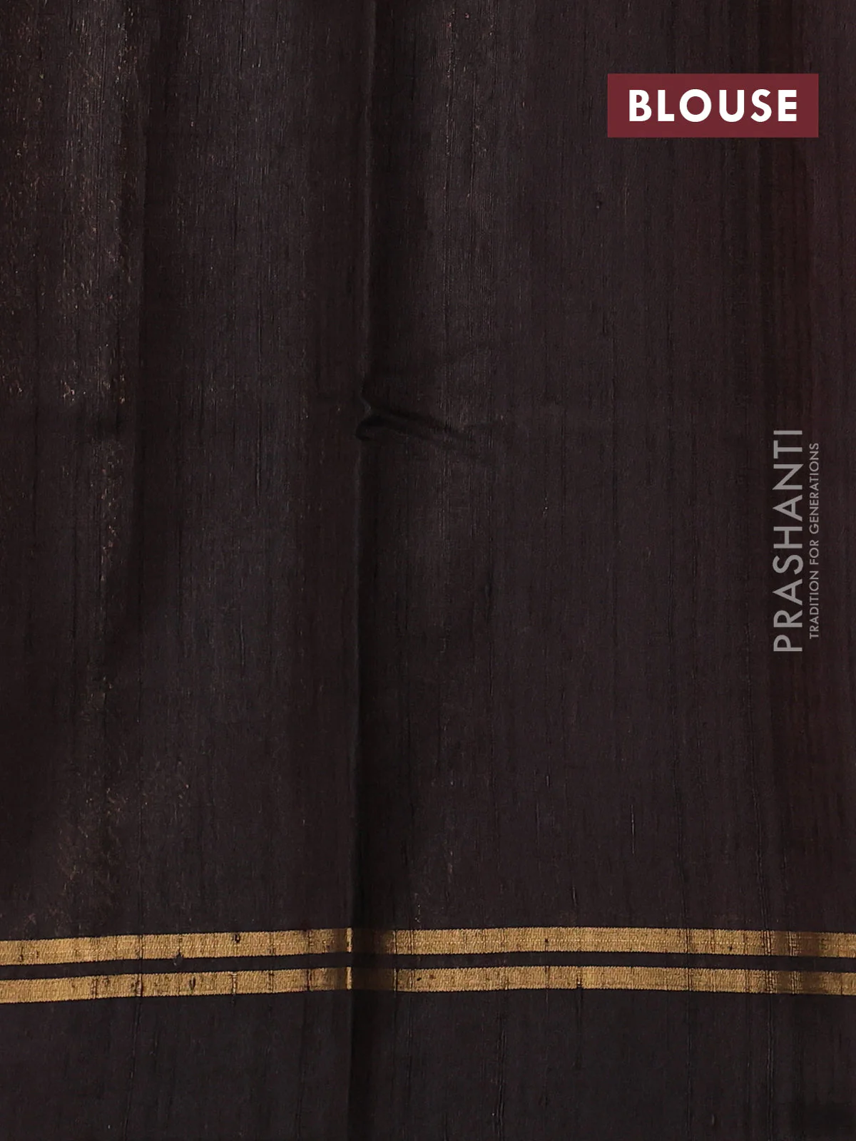 Pure dupion silk saree maroon and deep jamun with allover zari woven buttas and simple border - Image 3