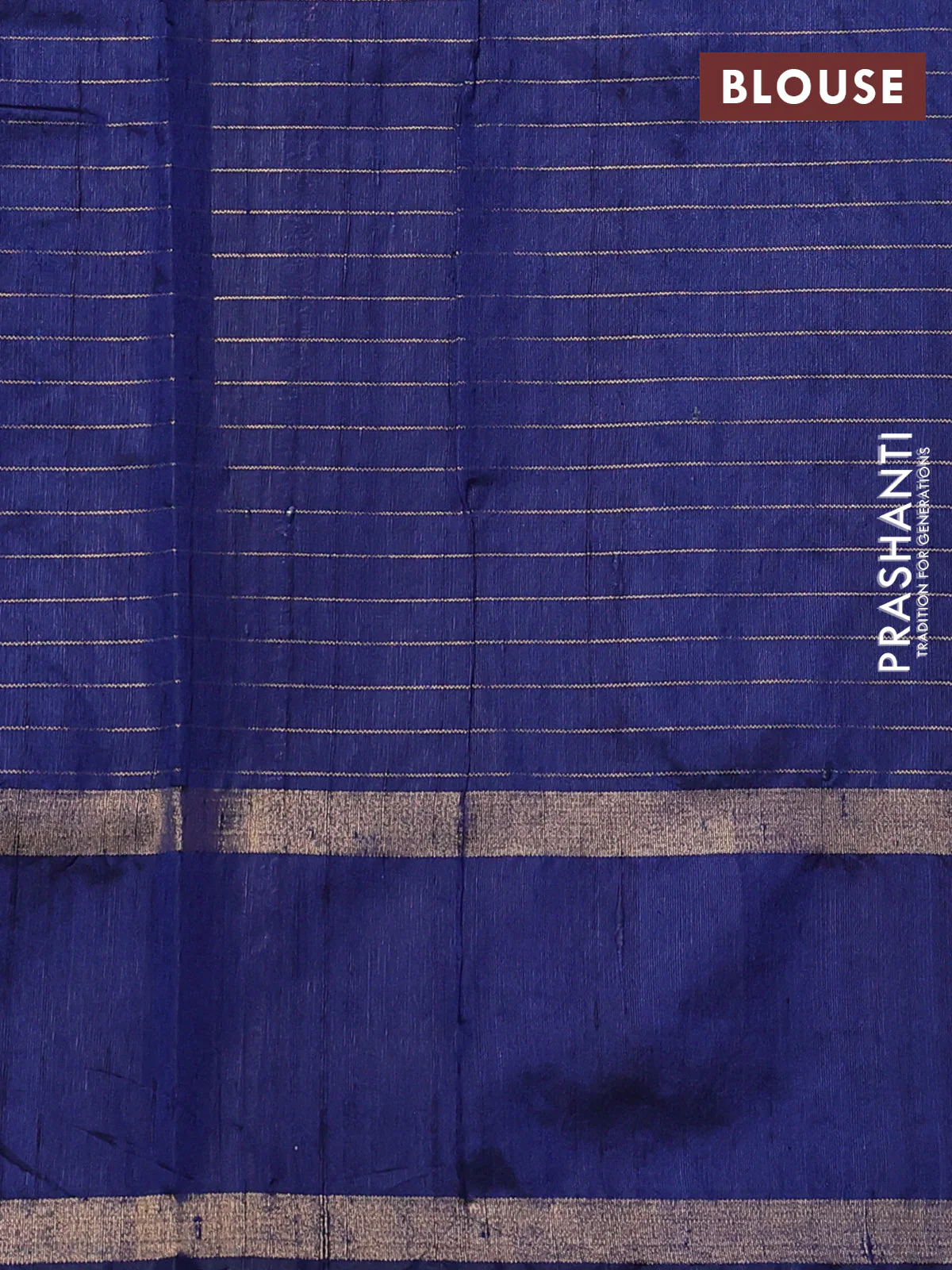 Pure dupion silk saree maroon and navy blue with allover zari woven checked pattern and rettapet zari woven border - Image 3