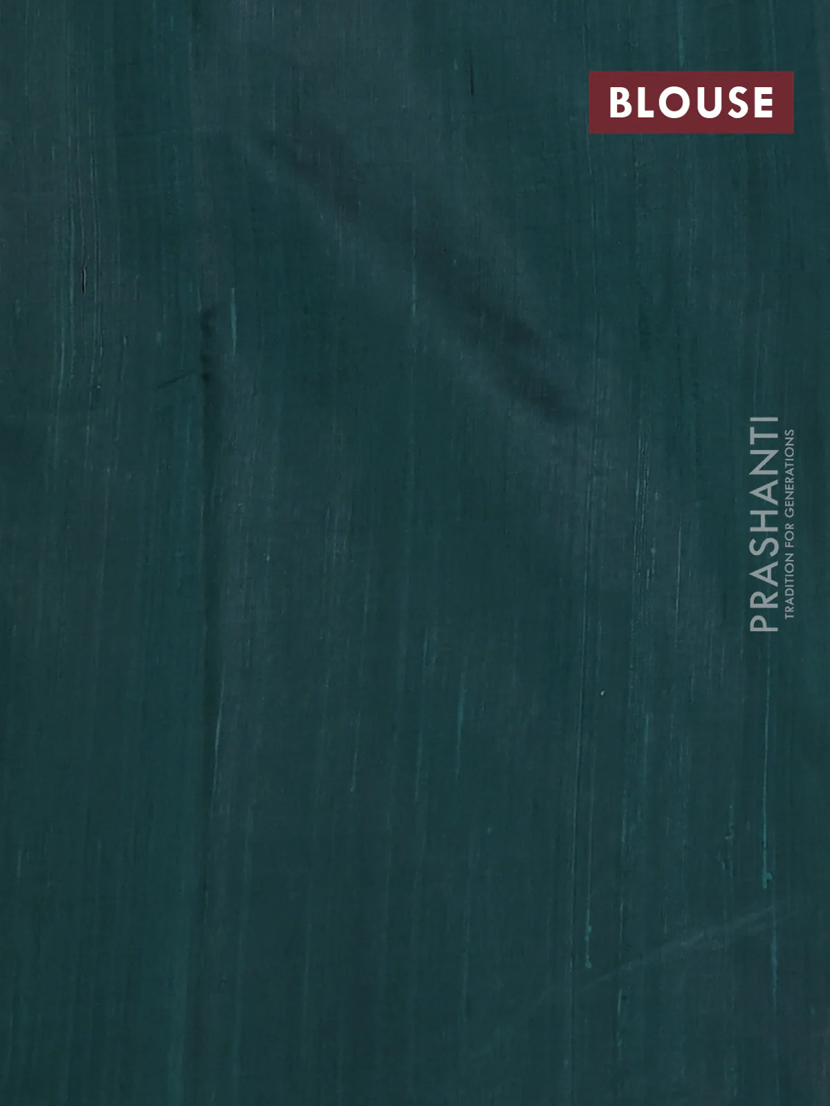 Pure dupion silk saree peacock green with zari woven muniya buttas and temple design zari woven border - Image 3