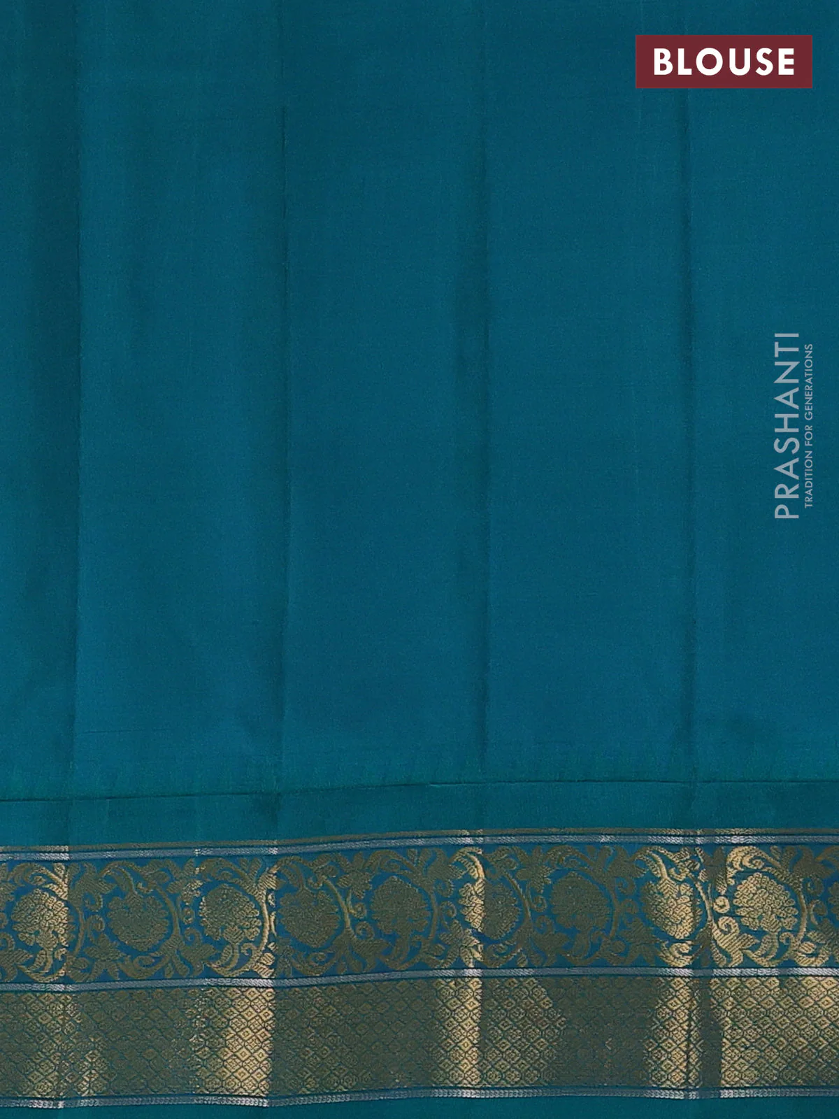 Pure gadwal silk saree dual shade of mustard yellowish pink and teal green with zari woven buttas and temple design zari woven korvai border - Image 4
