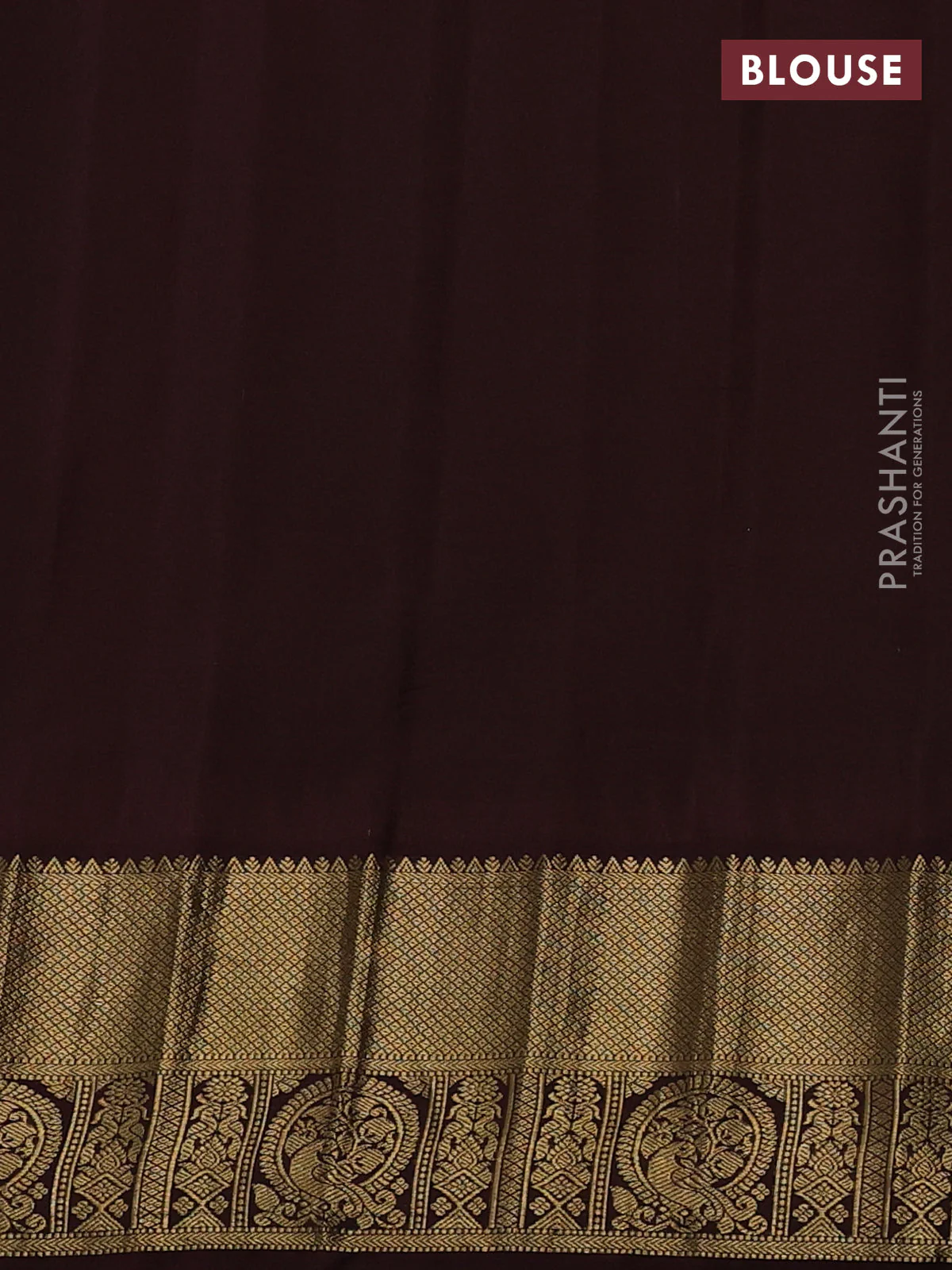 Pure gadwal silk saree dual shade of pink and coffee brown with zari woven buttas and temple design zari woven border - Image 4