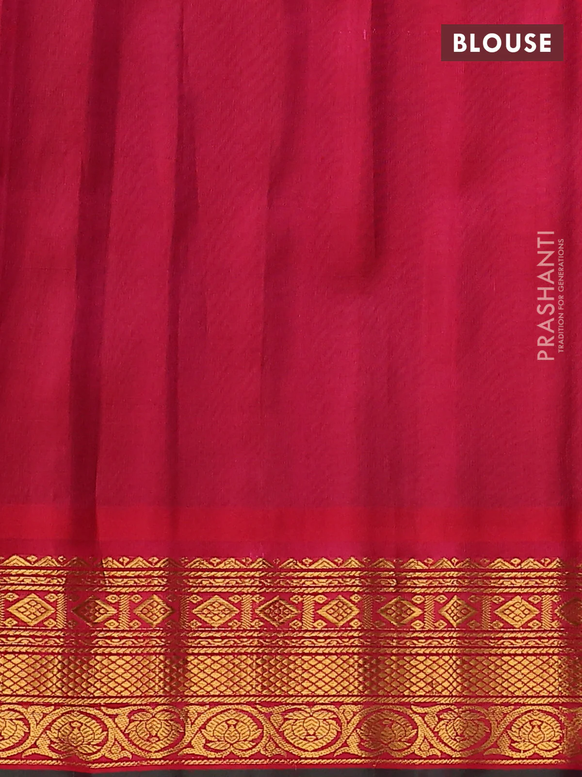 Pure gadwal silk saree green and pink with zari woven buttas and temple design zari woven border - Image 4