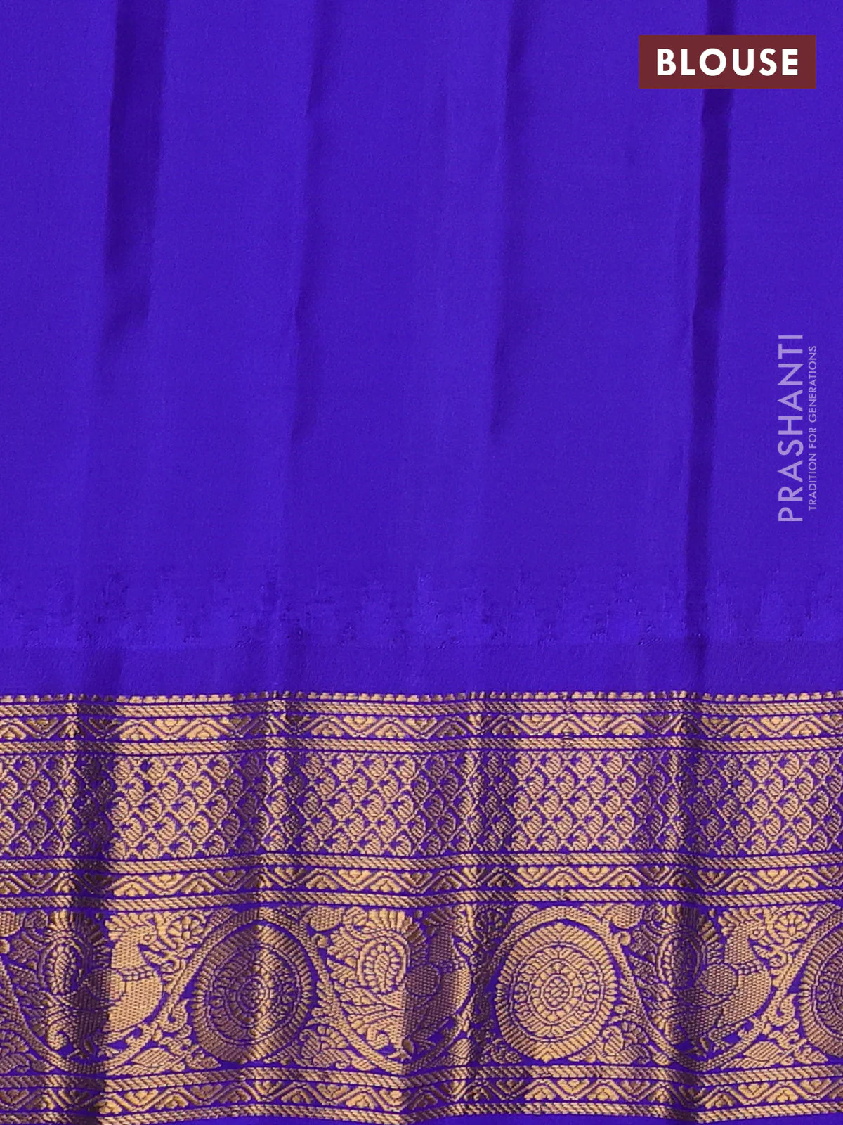 Pure gadwal silk saree light green and blue with zari woven buttas and temple design zari woven border - Image 4