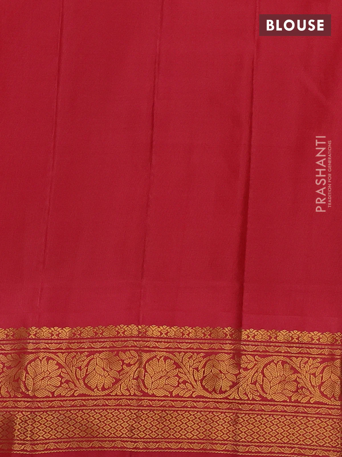 Pure gadwal silk saree mild pista green and red with zari woven buttas and temple design zari woven border - Image 4