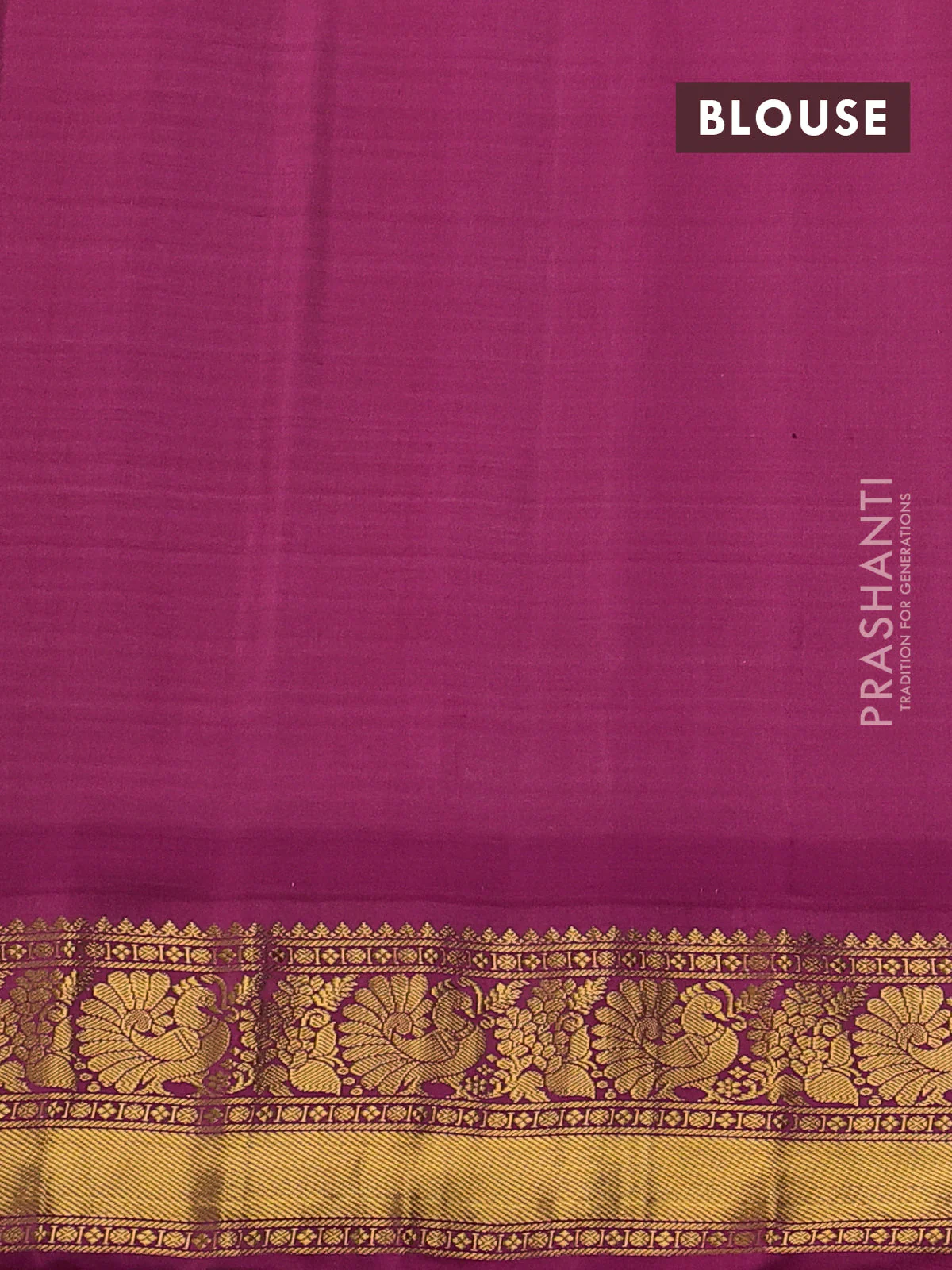 Pure gadwal silk saree off white light blue and pink with allover small checks & zari buttas and temple design zari woven border - Image 4