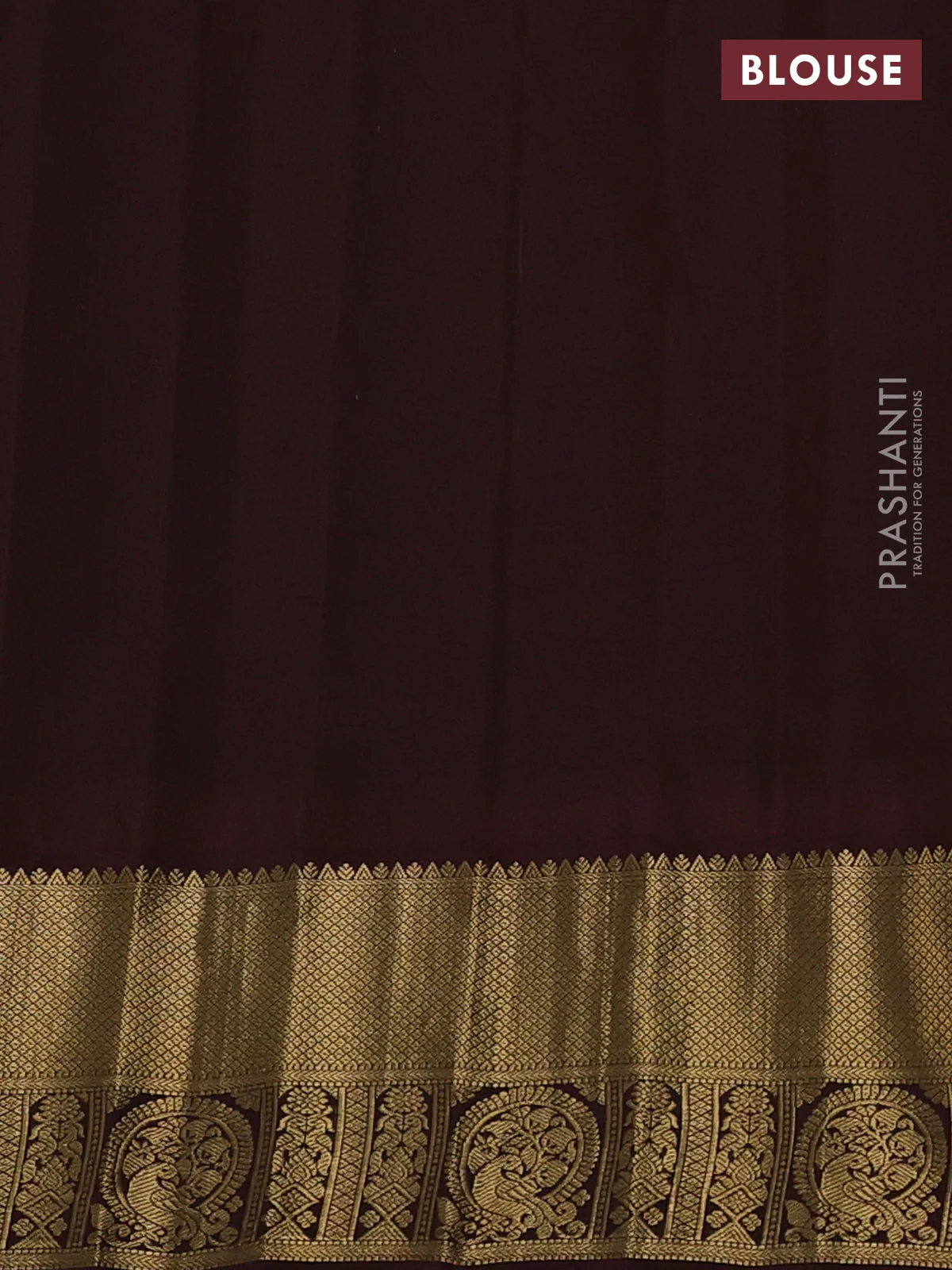 Pure gadwal silk saree teal green shade and coffee brown with zari woven buttas and temple design zari woven border - Image 4