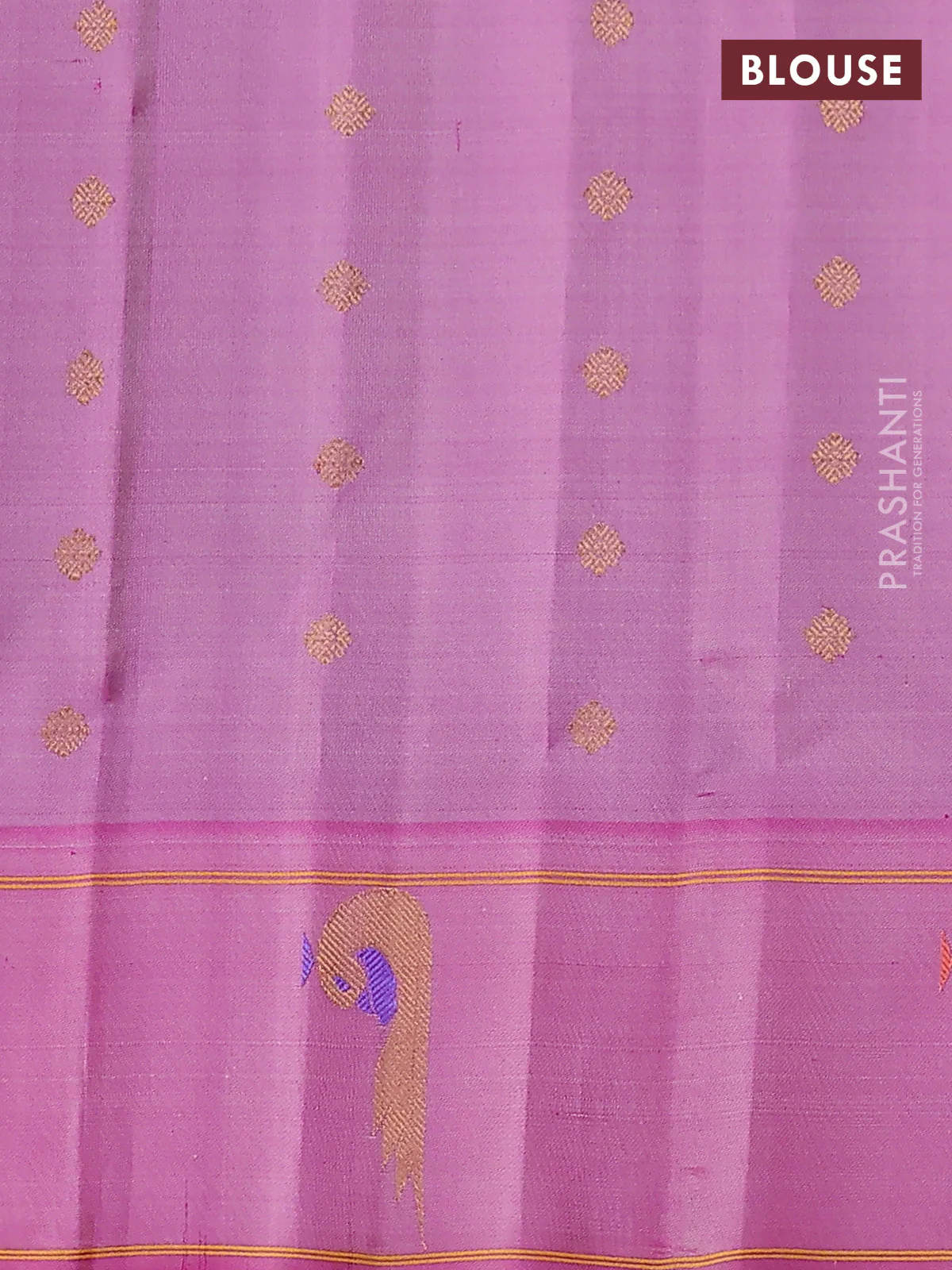 Pure gadwal silk saree teal green shade and pink with zari woven buttas and zari woven peacock butta border - Image 4