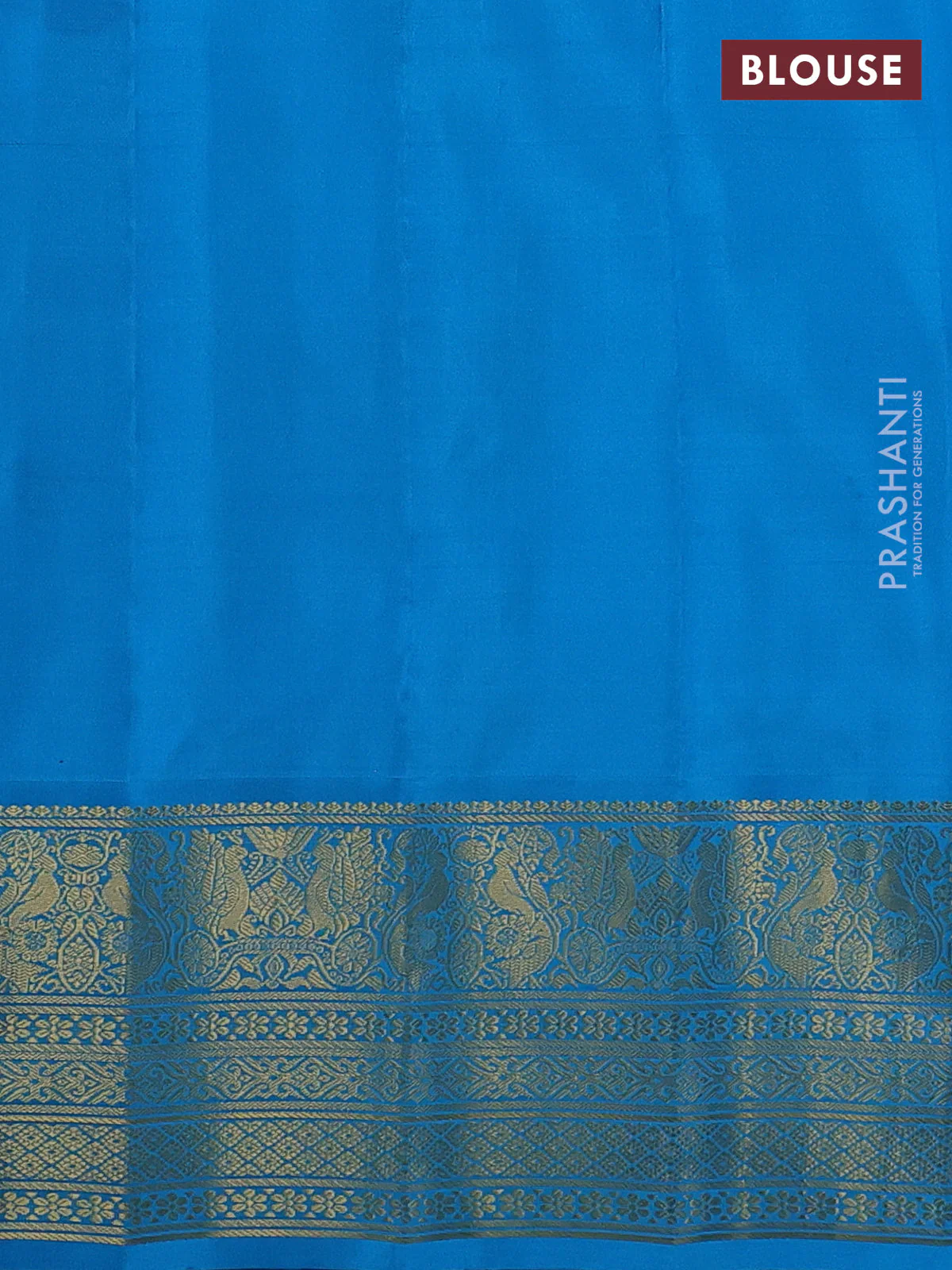 Pure gadwal silk saree yellow and cs blue with allover stripe pattern and zari woven korvai border - Image 4