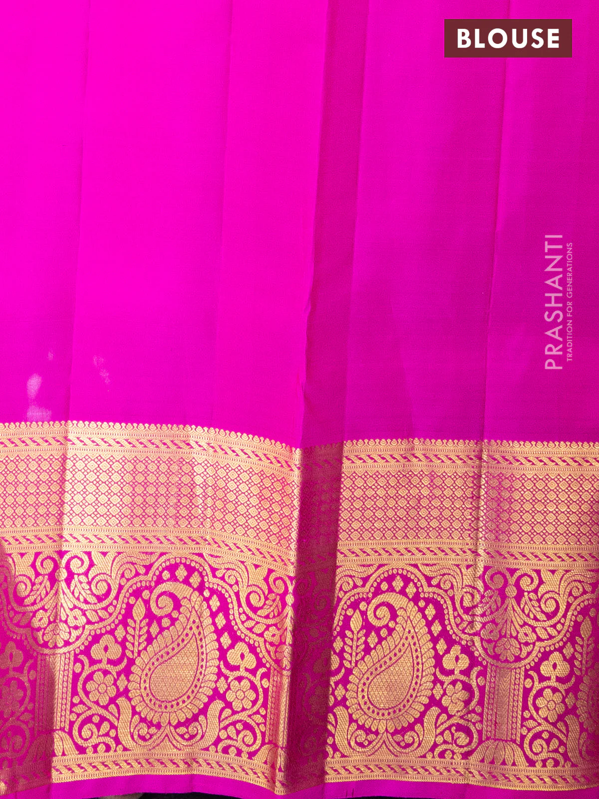 Pure kanchipuram silk lehenga light blue and pink with allover annam & rudhraksha zari woven buttas and long rich zari woven border - Image 2