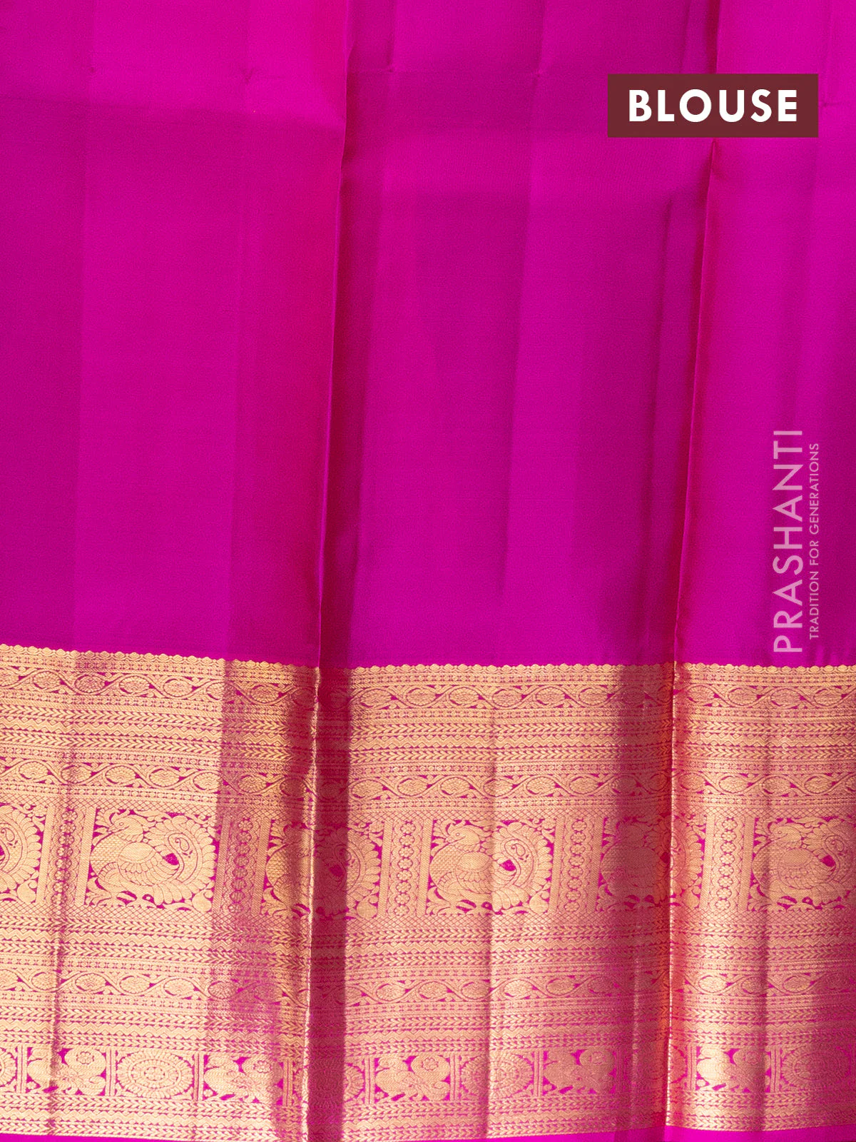 Pure kanchipuram silk lehenga yellow and pink with annam & mayil chakkaram zari woven buttas and long annam zari woven border - Image 2
