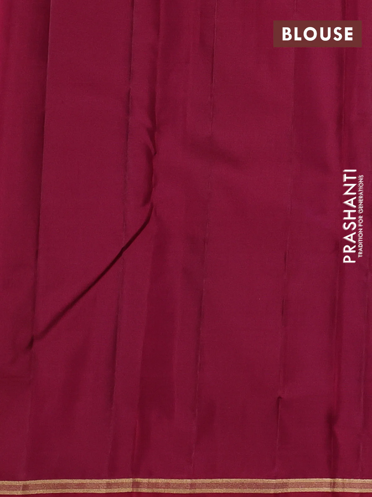 Pure kanchipuram silk saree blue and maroon with allover zari weaves and small zari woven border - Image 4