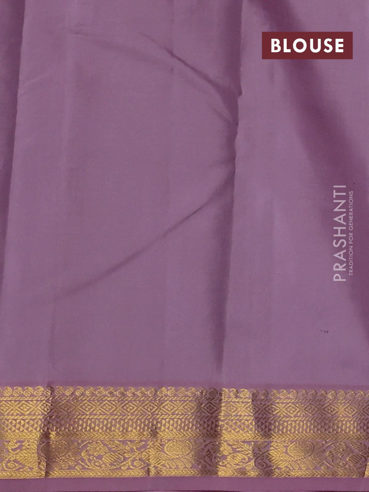 Pure kanchipuram silk saree blue and pastel pink with allover zari weaves & buttas and zari woven korvai border - Image 4