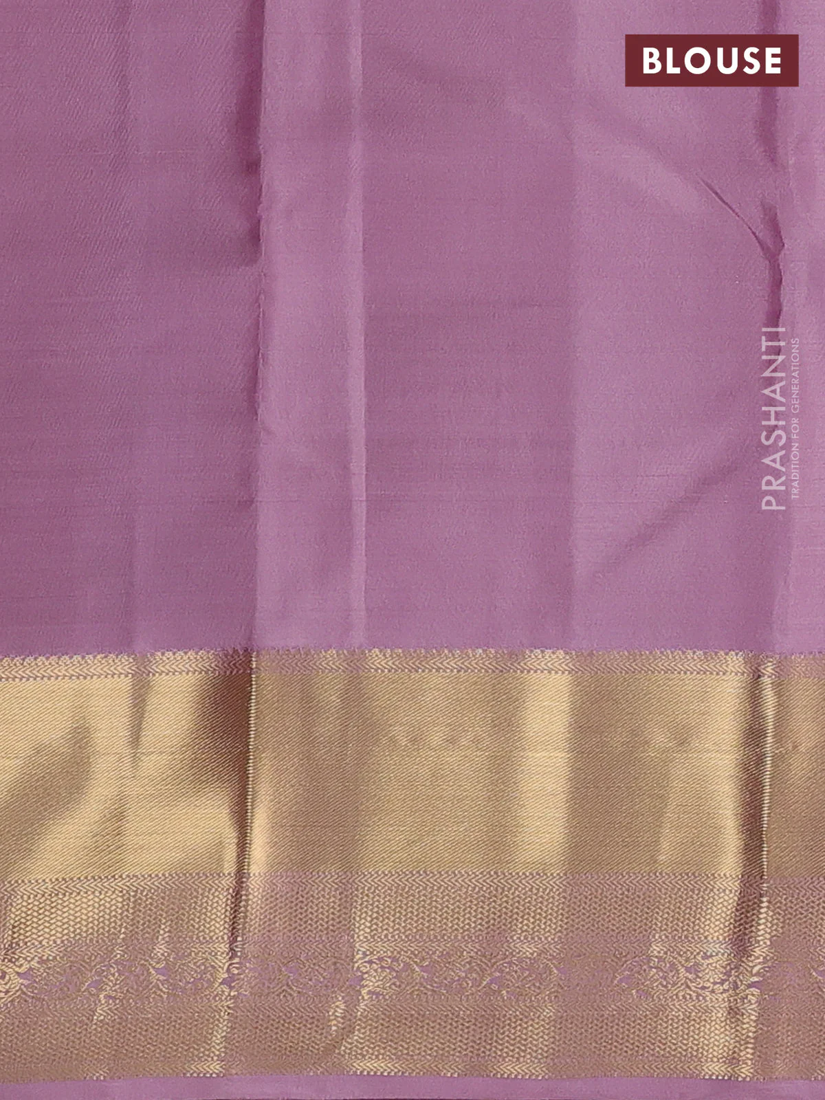Pure kanchipuram silk saree blue and pastel pink with zari woven buttas and rich zari woven korvai border - Image 4