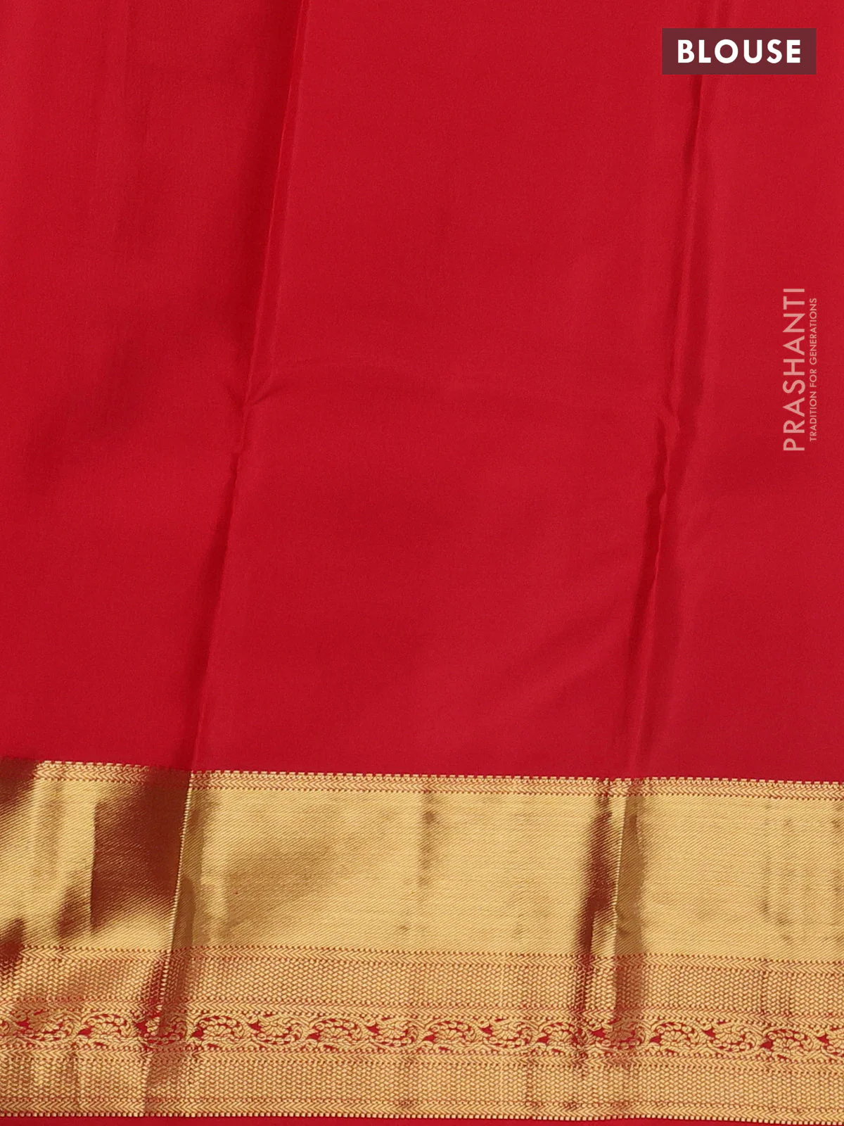 Pure kanchipuram silk saree blue and red with annam & rudhraksha zari woven buttas and rich zari woven border - Image 4