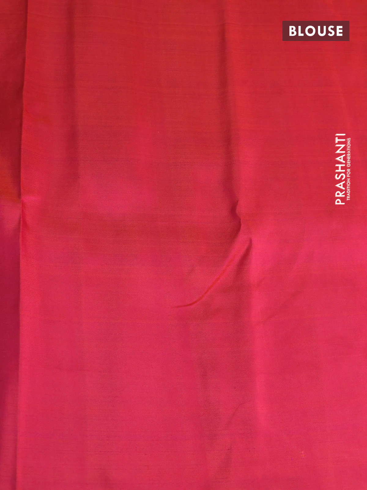 Pure kanchipuram silk saree blue shade and dual shade of pinkish orange with allover pen kalamkari prints in borderless style - Image 4