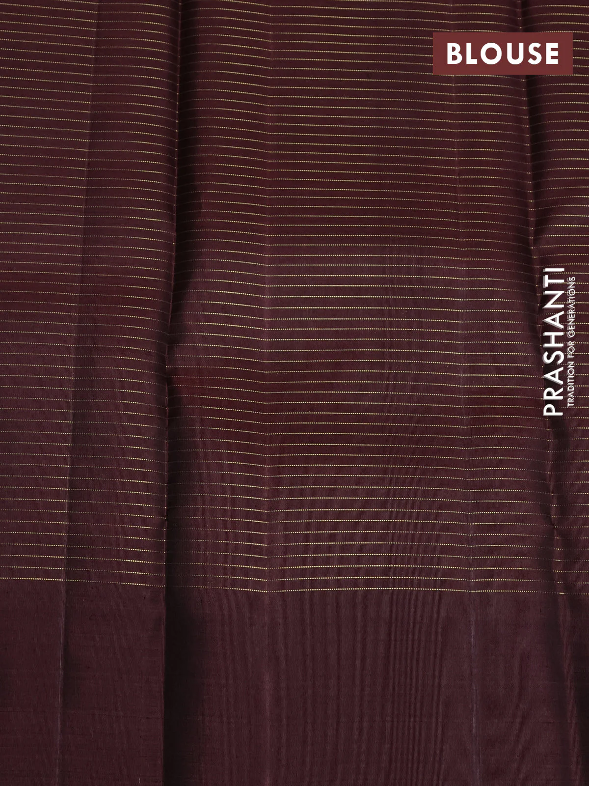 Pure kanchipuram silk saree bottle green and coffee brown with allover small zari checked pattern and zari woven butta border - Image 4
