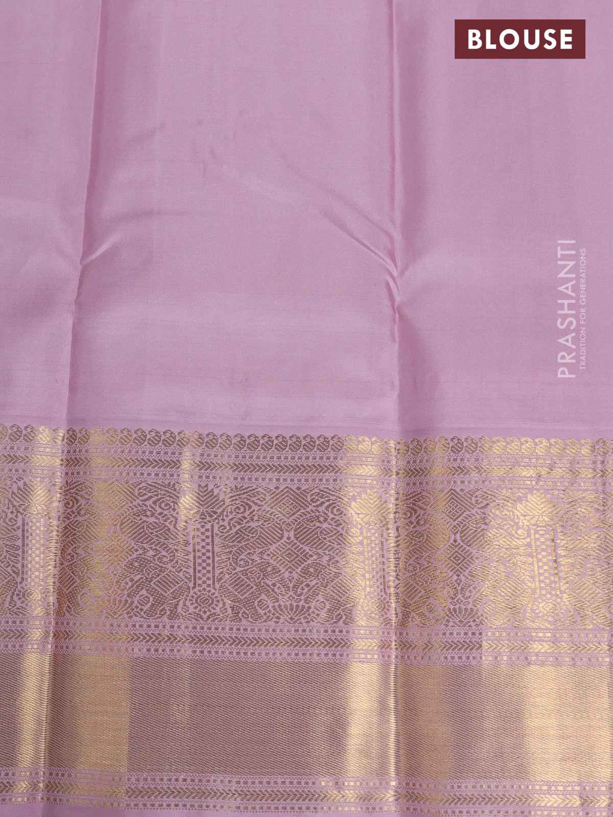 Pure kanchipuram silk saree bottle green and pastel pink with zari woven buttas and long rich zari wover korvai border - Image 9