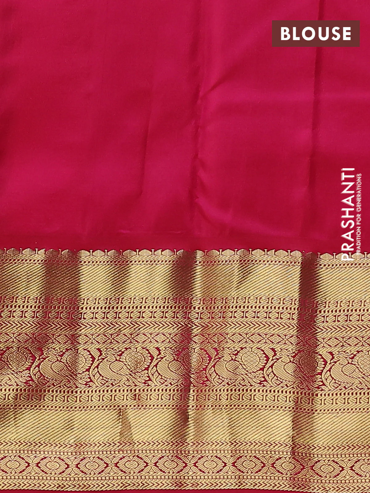 Pure kanchipuram silk saree bottle green and red with paisley zari woven buttas and long zari woven korvai border - Image 3