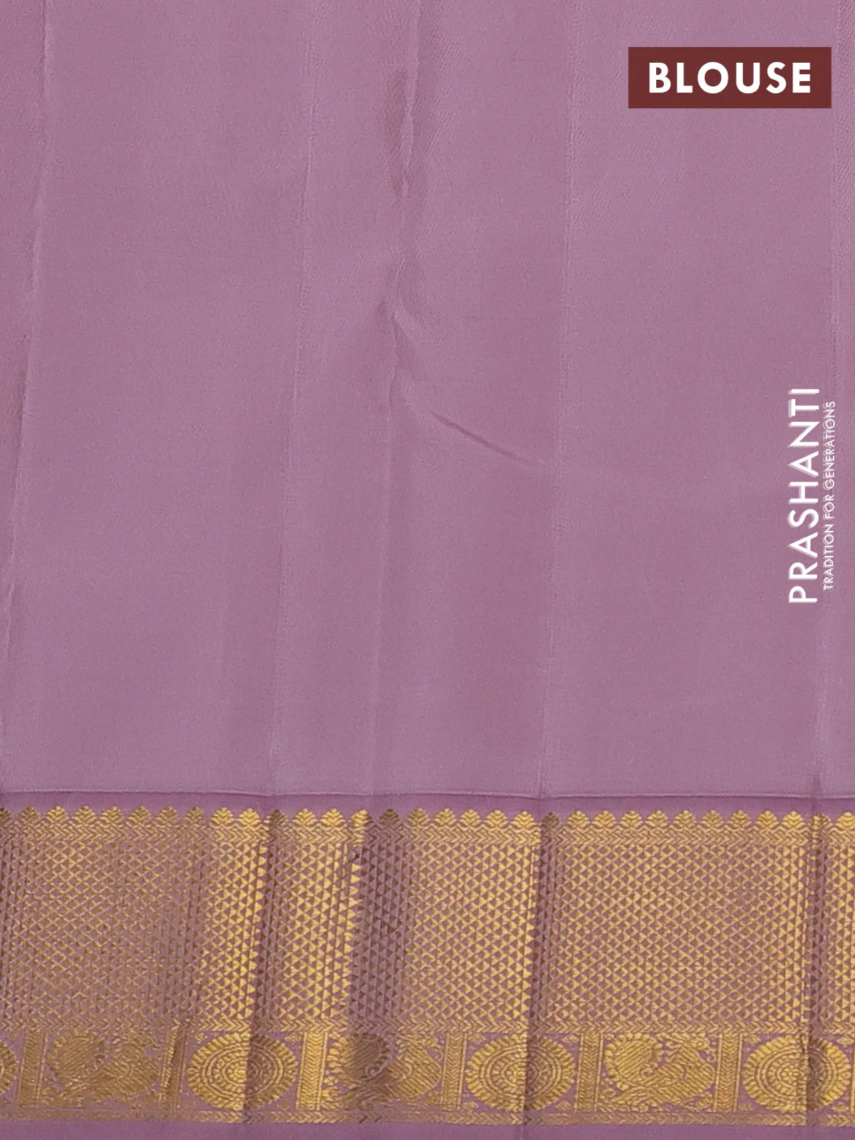 Pure kanchipuram silk saree cream and pastel pink with paisley zari woven buttas and rich zari woven border - Image 4