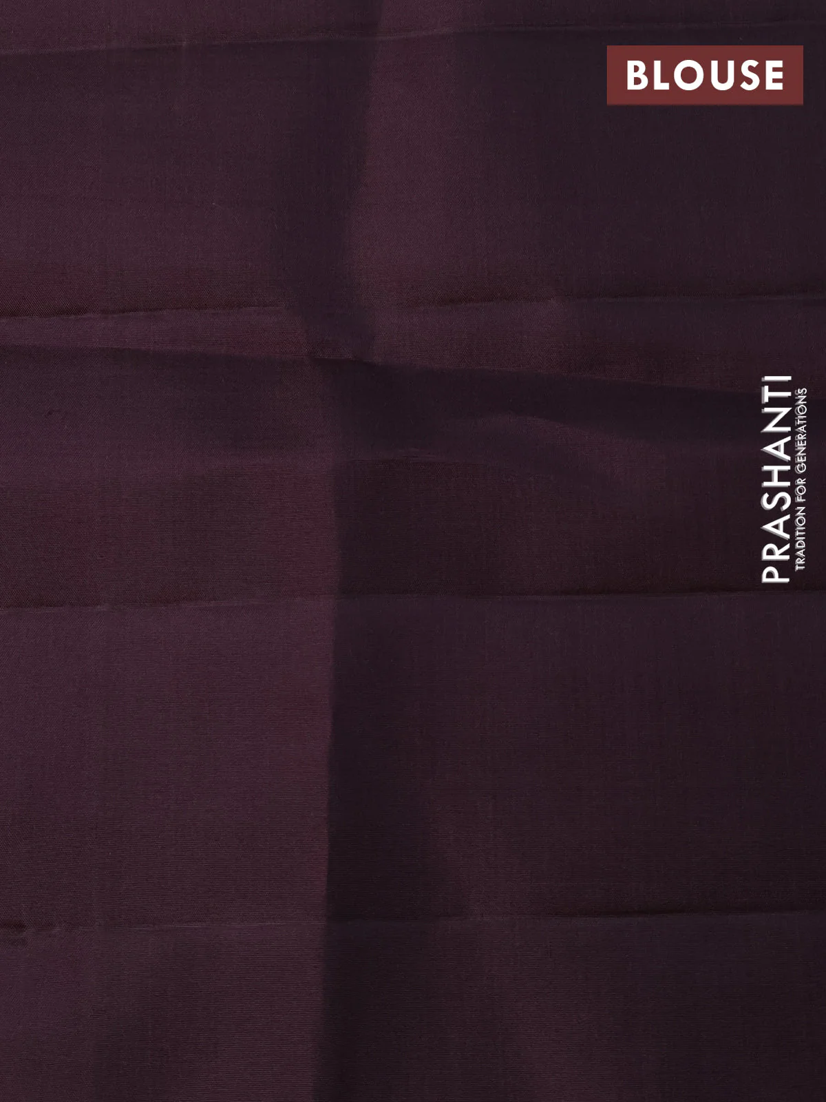Pure kanchipuram silk saree deep coffee brown and purple shade with allover zari woven brocade weaves and simple border - Image 10