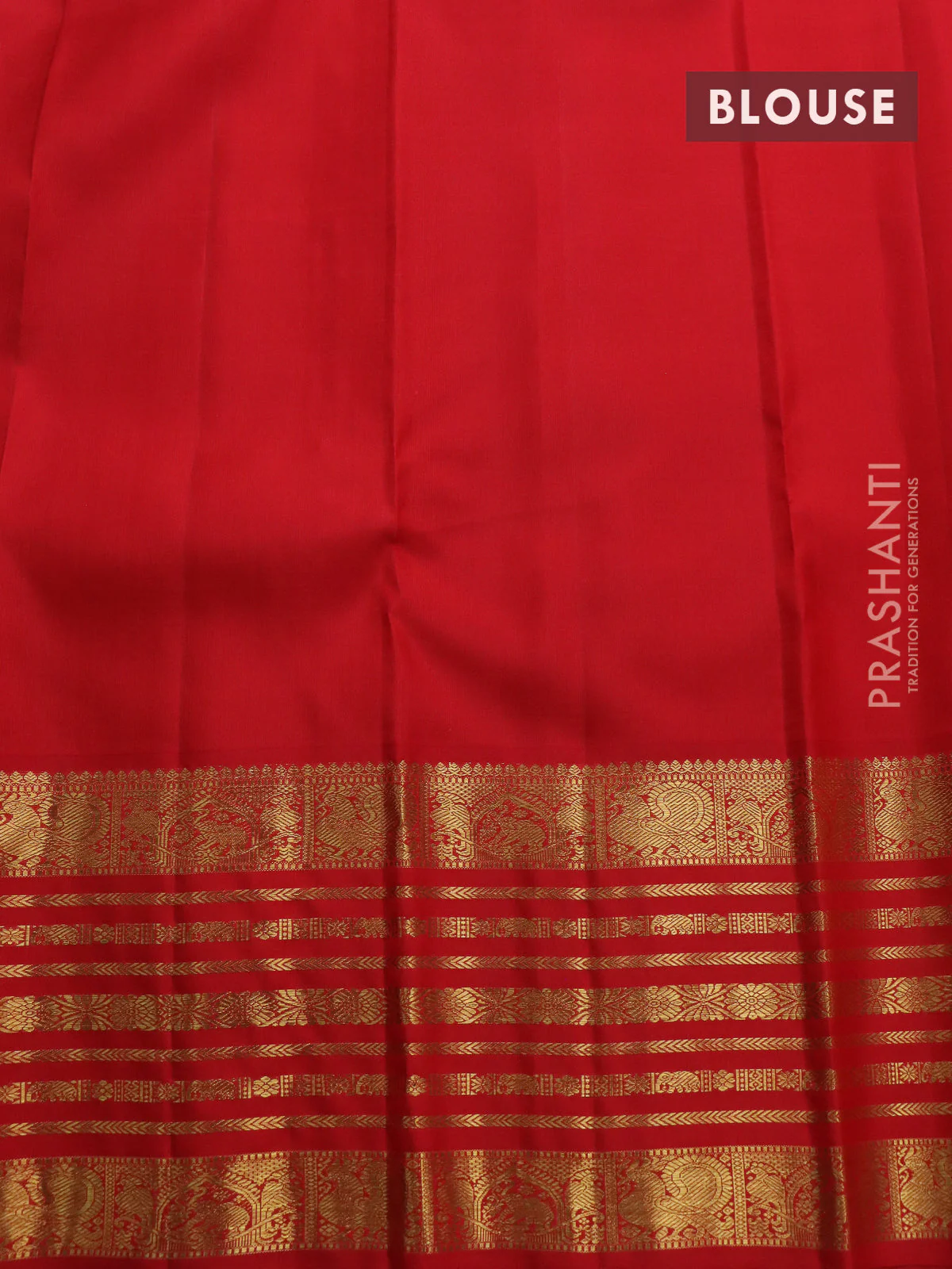 Pure kanchipuram silk saree deep jamun and red with zari woven buttas and zari woven korvai border - Image 4